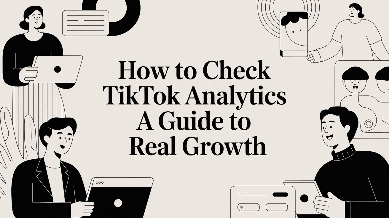 How to Check TikTok Analytics a Guide to Real Growth