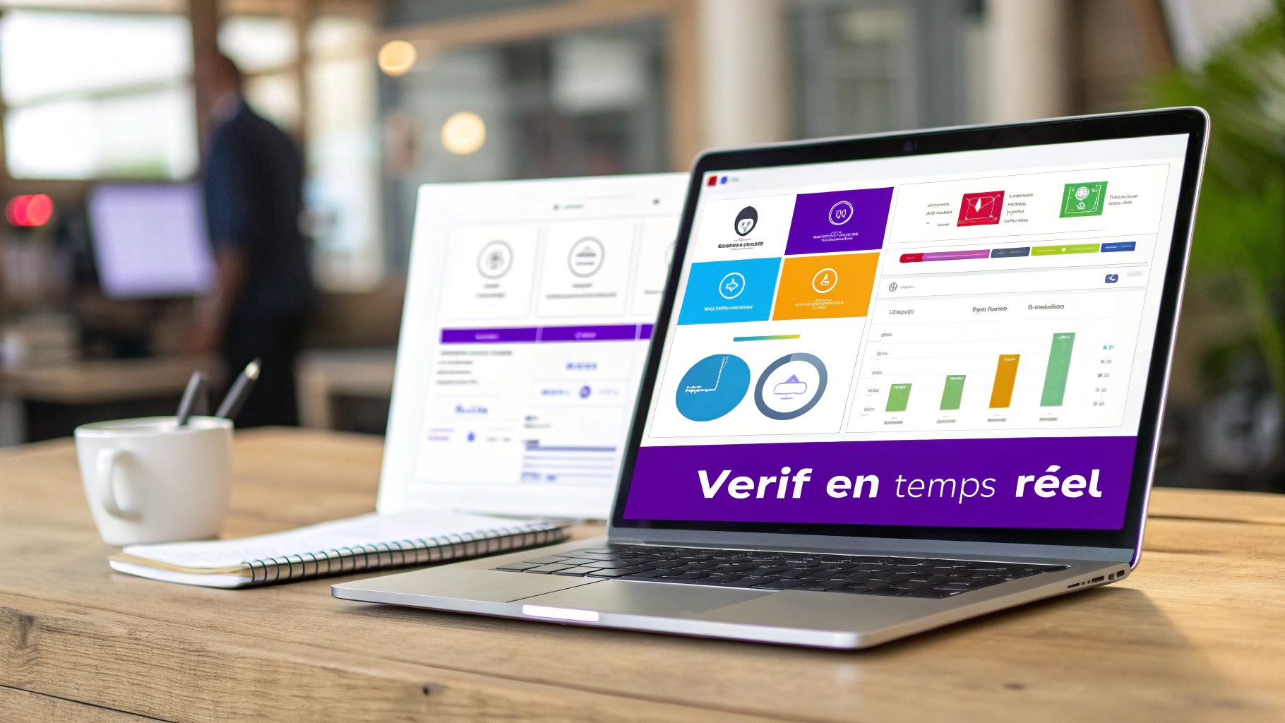 Personne intégrant la vérification d'email dans ses workflows marketing sur un ordinateur