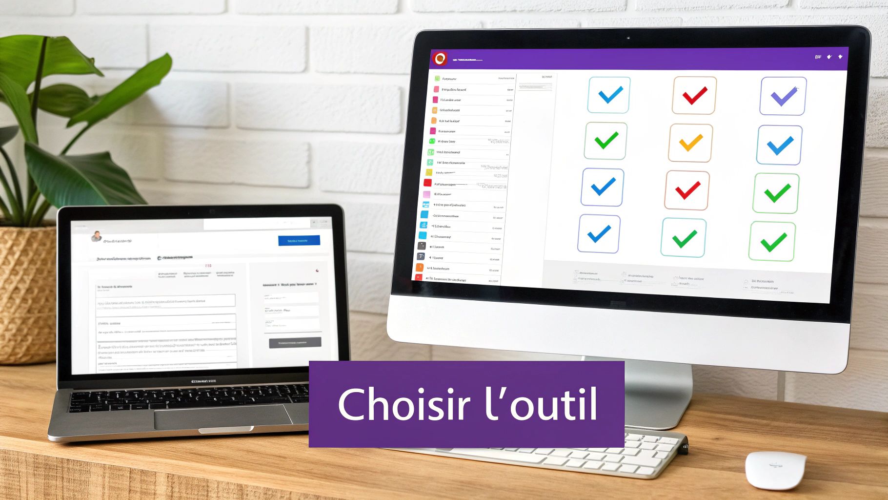 Femme analysant des données sur un ordinateur portable pour choisir un outil de vérification d'emails