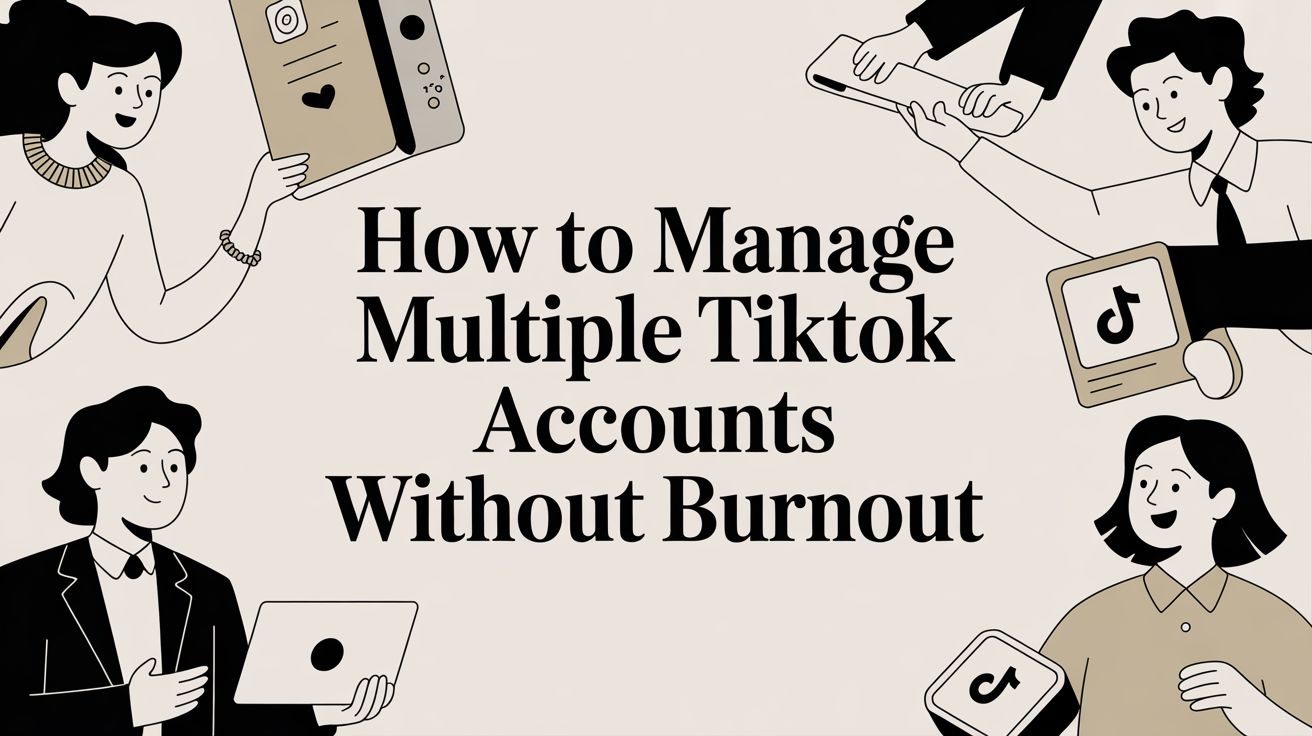 How to Manage Multiple TikTok Accounts Without Burnout