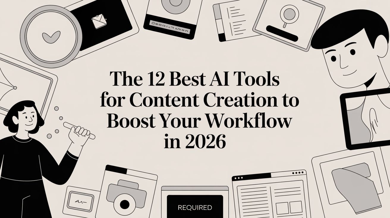 The 12 Best AI Tools for Content Creation to Boost Your Workflow in 2026