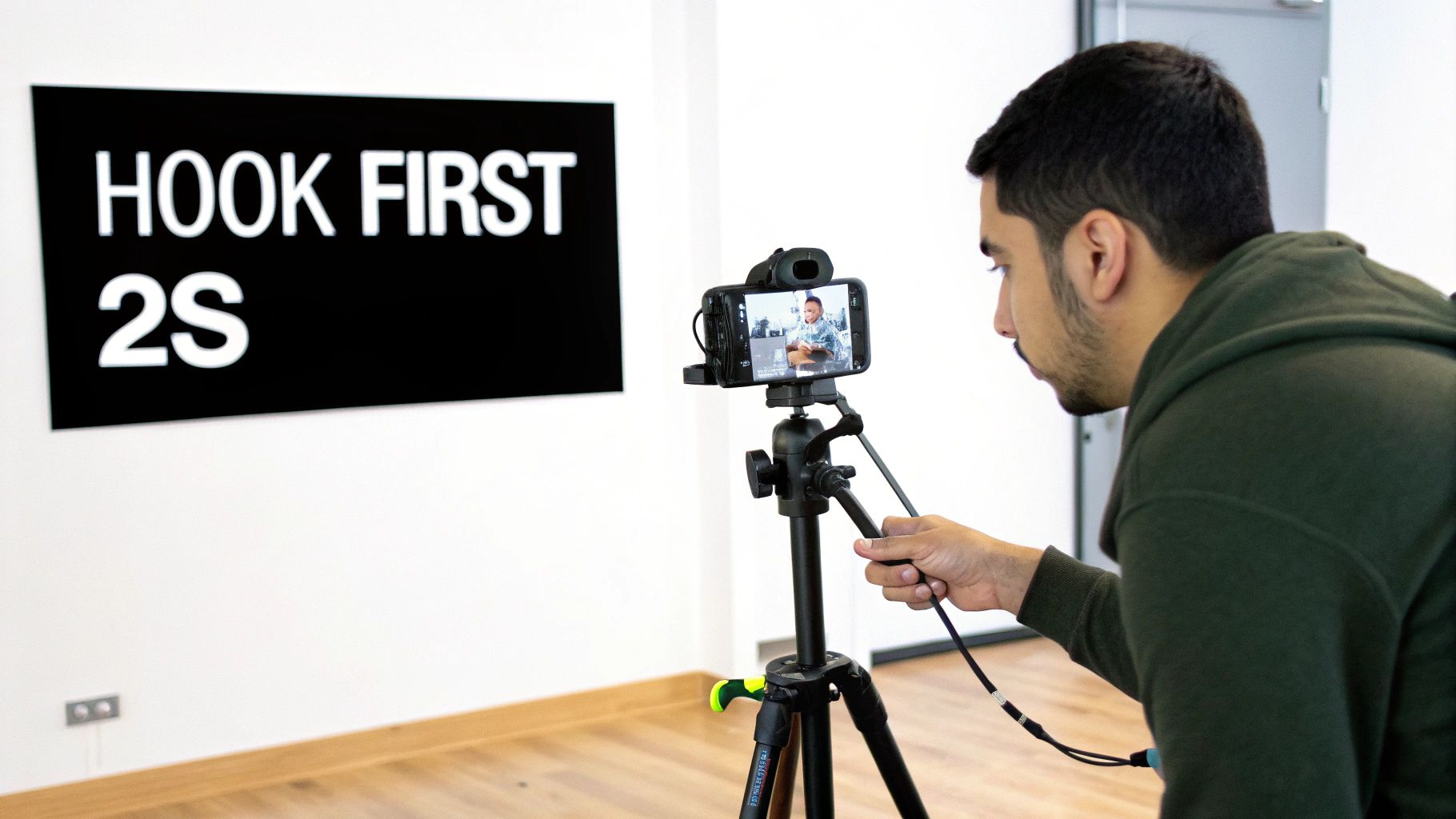 Hook example on TikTok