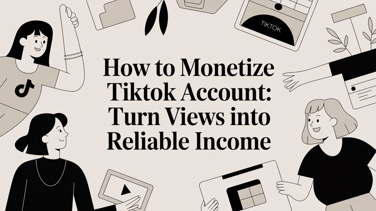 How to monetize tiktok account: Turn Views into Reliable Income