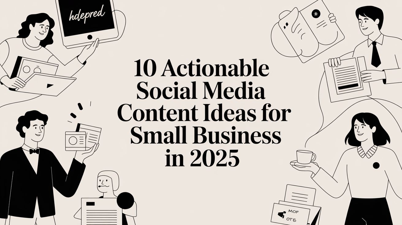 10 Actionable Social Media Content Ideas for Small Business in 2025