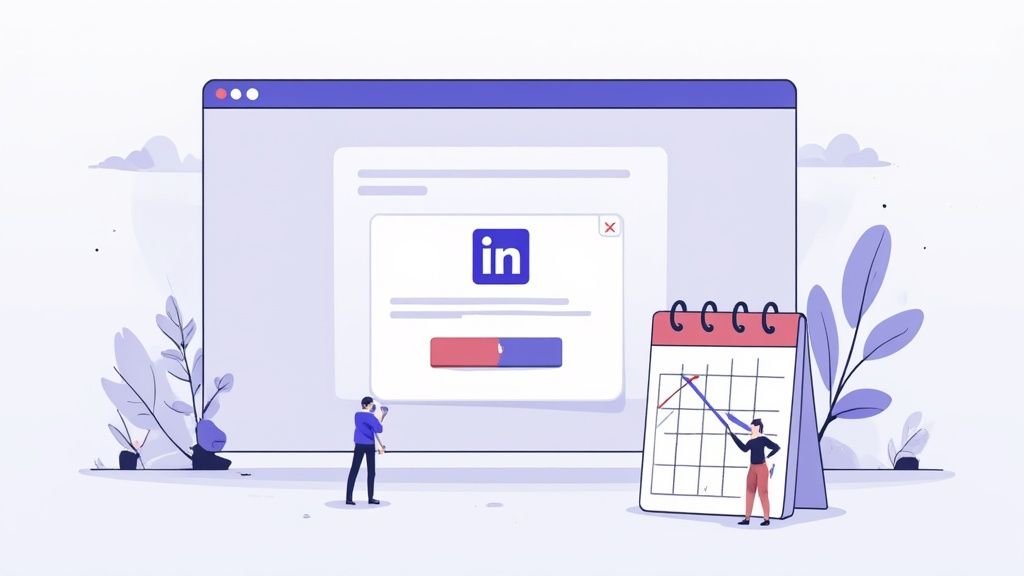 Cadenas numérique superposé sur un écran d'ordinateur affichant un réseau social