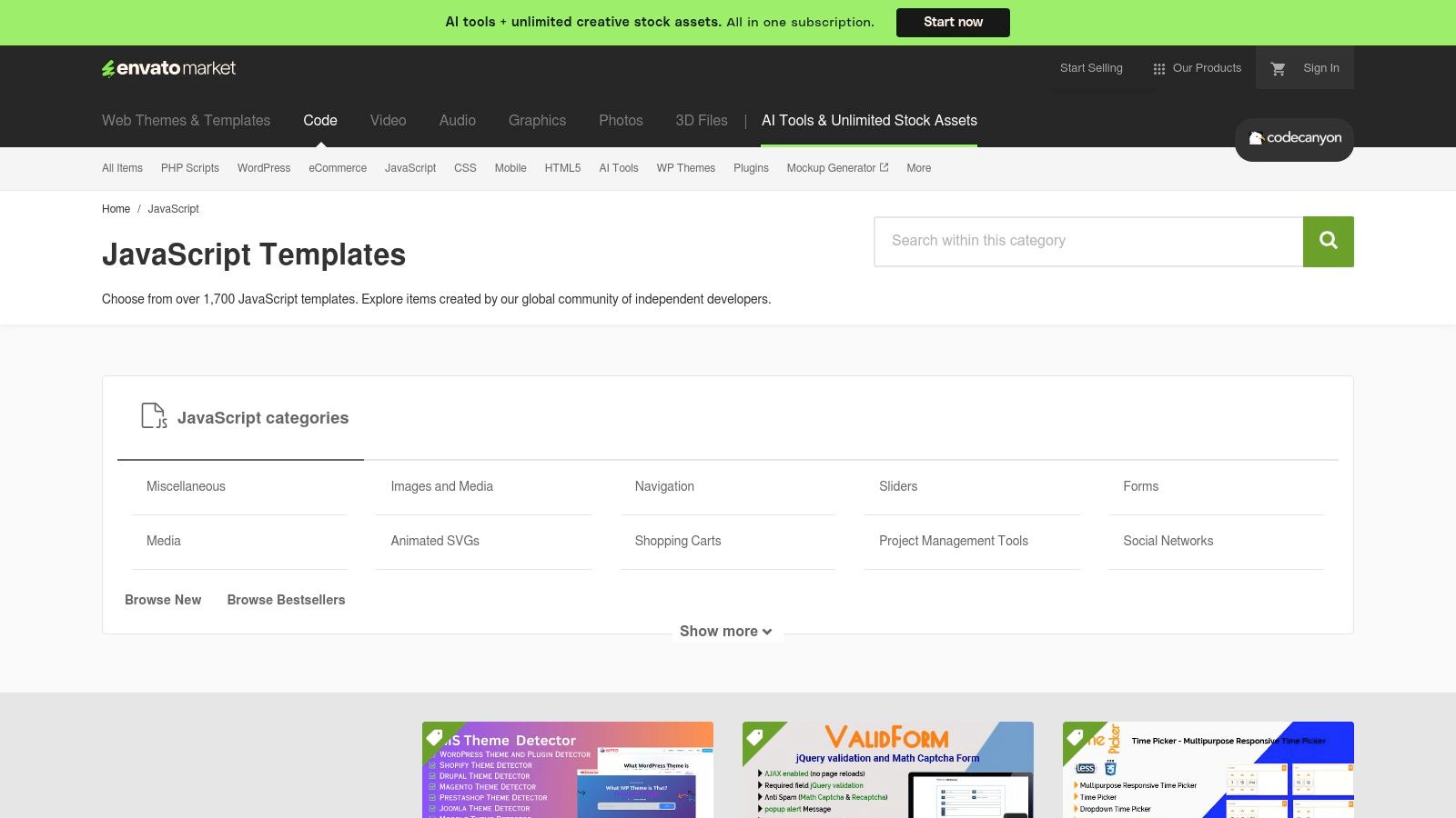 CodeCanyon (Envato Market)