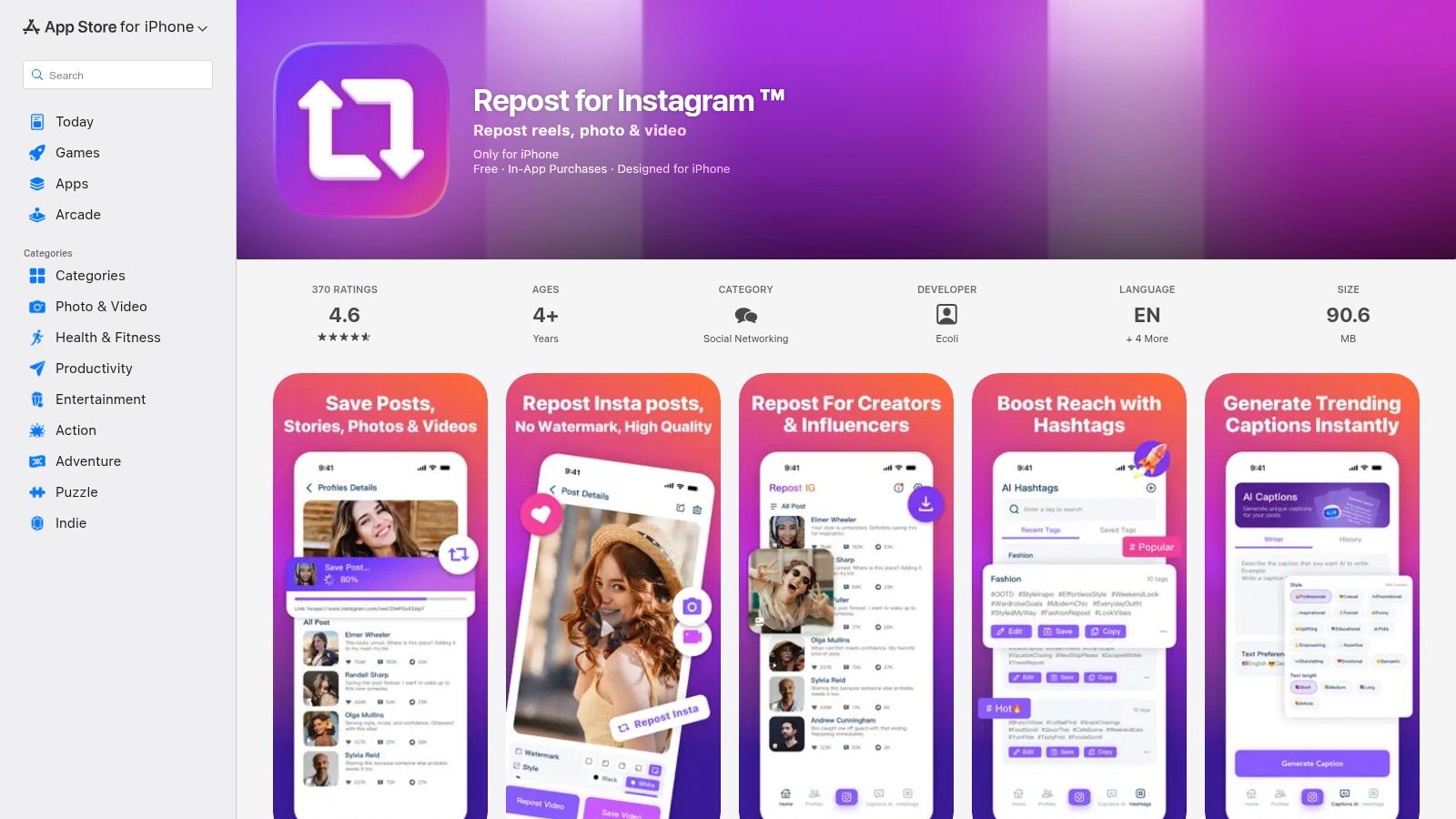 Repost for Instagram ™ (iOS)