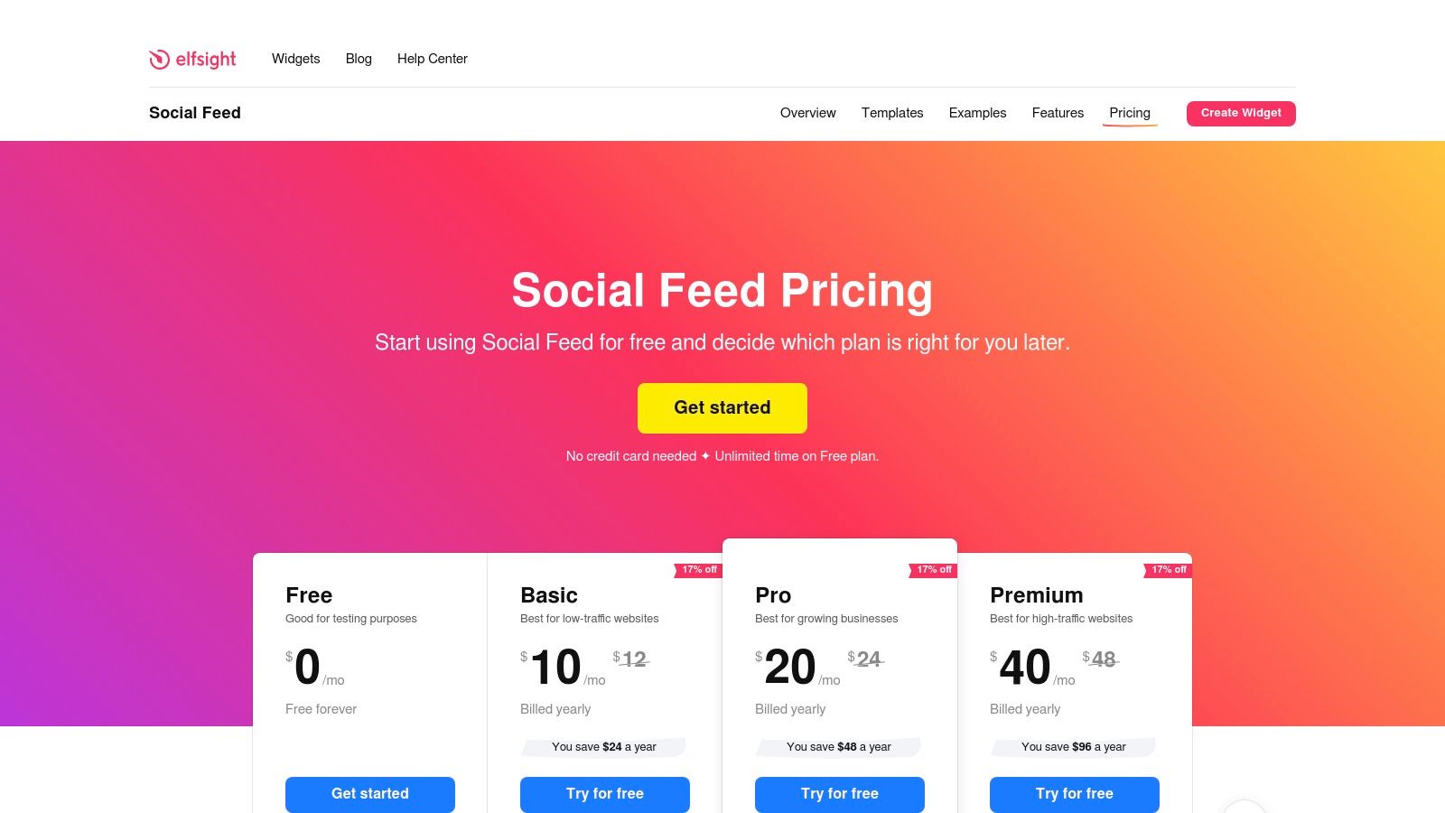 Elfsight Social Feed