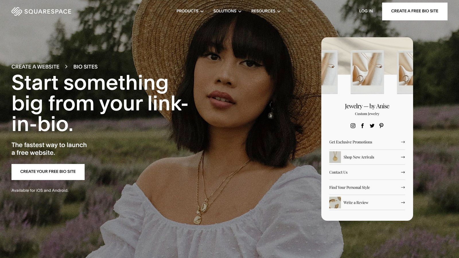Squarespace Bio Sites (bio.site)