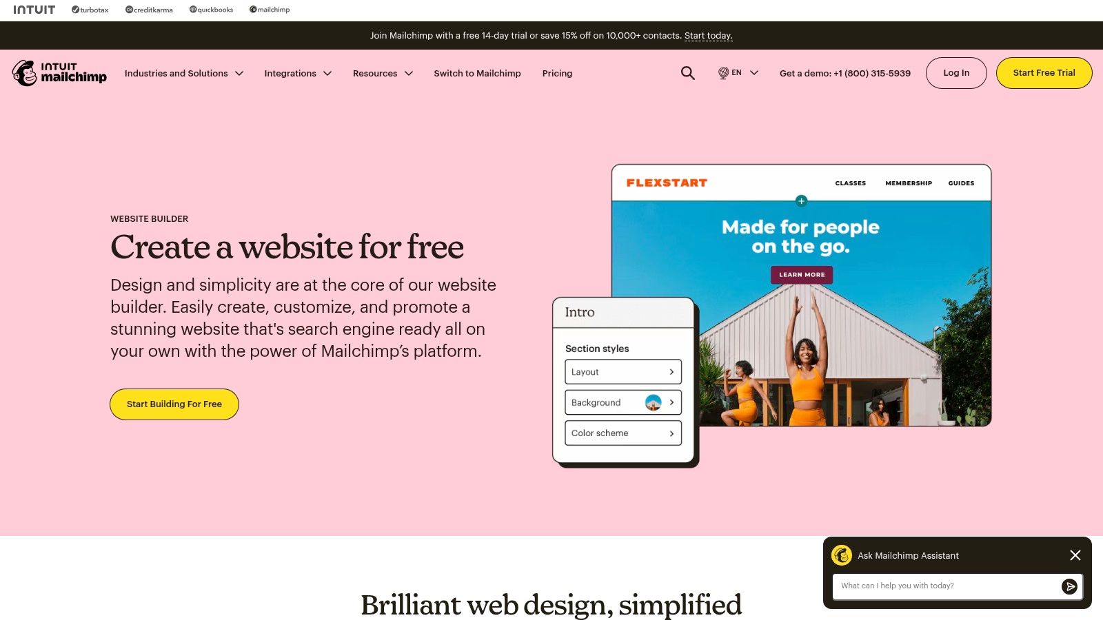 Mailchimp Websites