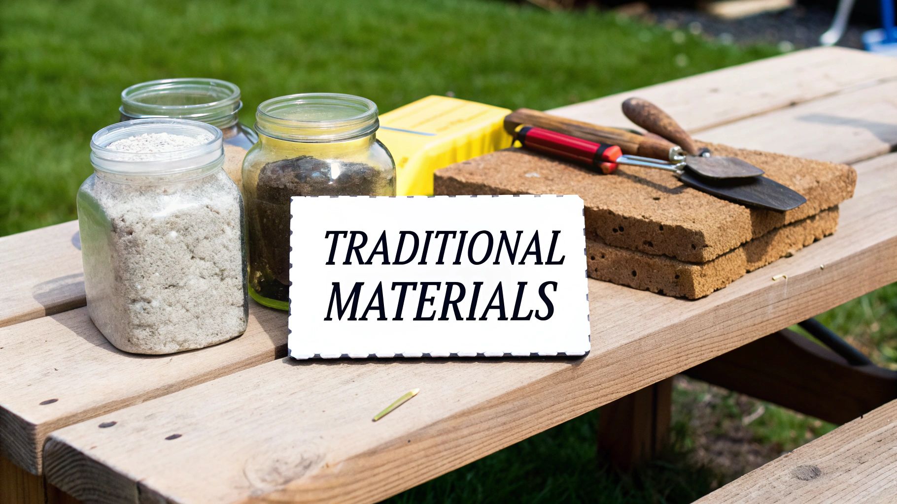A skilled craftsperson applying traditional lime plaster to the interior wall of a historic building.