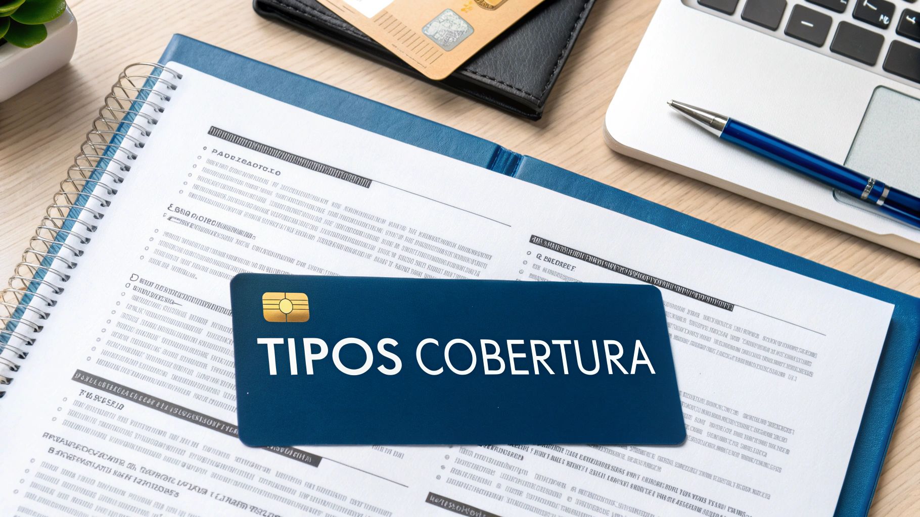 Una persona revisando documentos financieros y de seguro con una calculadora, sintiéndose aliviada y en control.