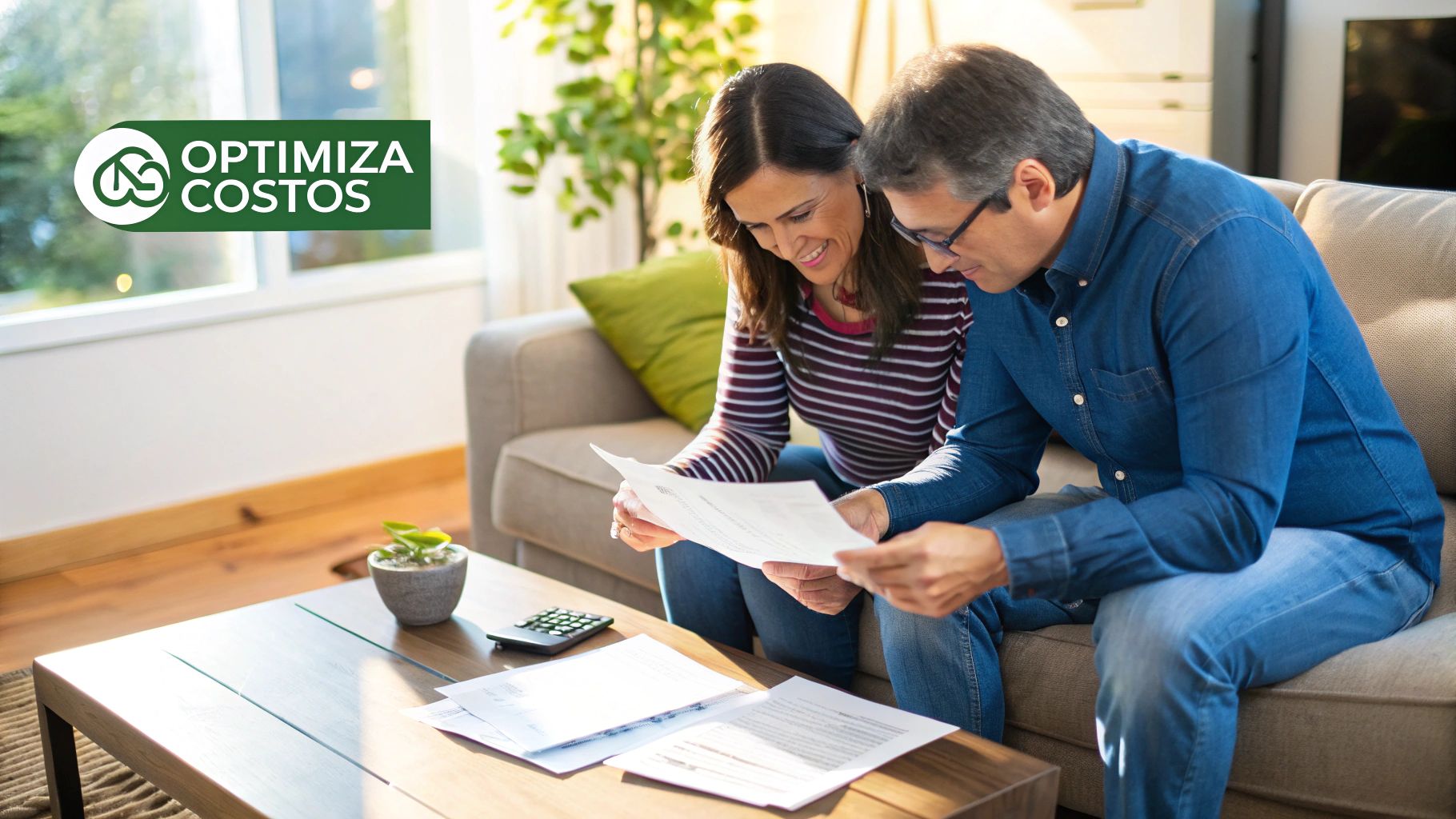 Una persona usando una calculadora y revisando documentos financieros, planeando estratégicamente para optimizar su elegibilidad.