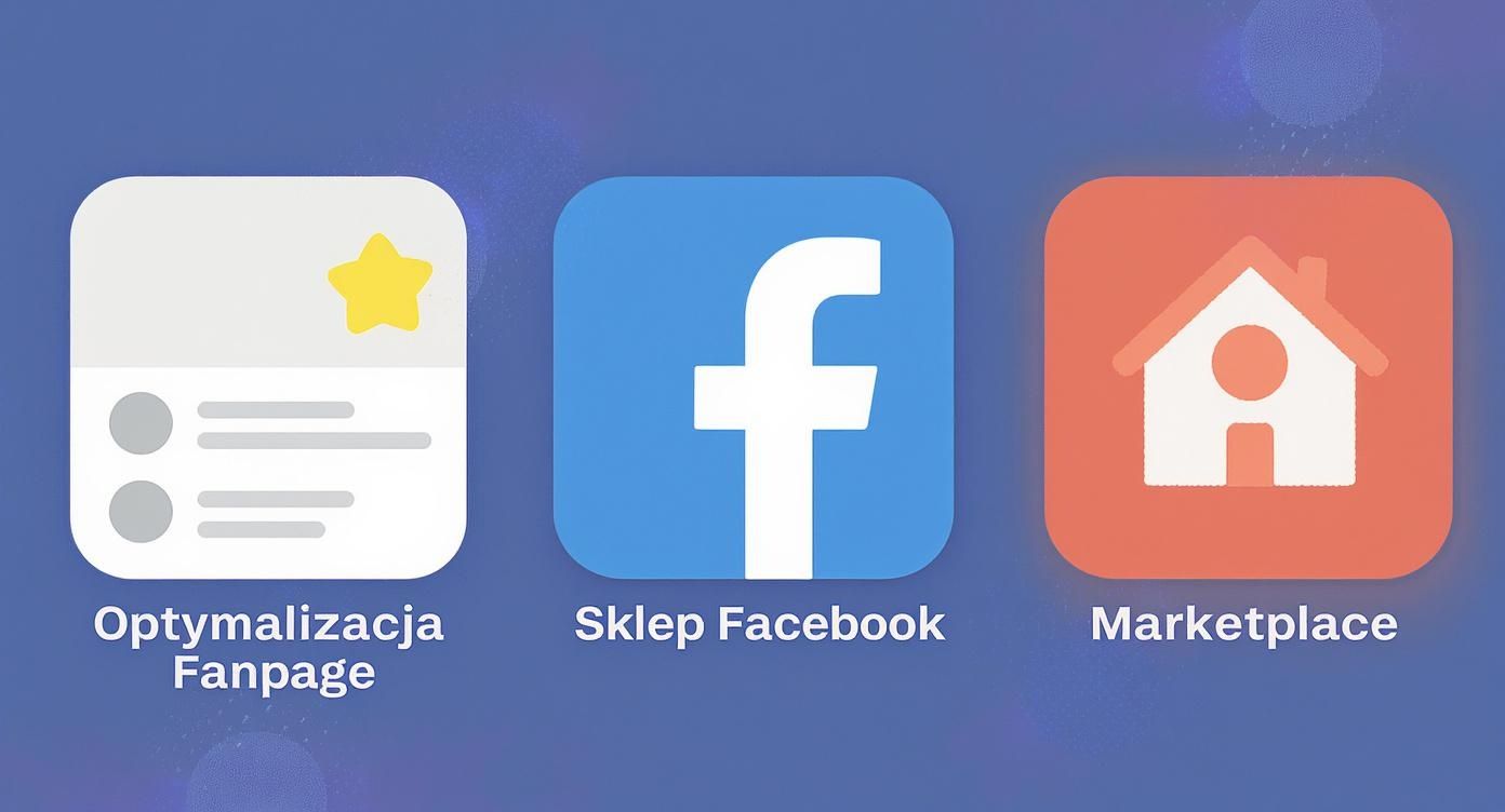 Infographic about jak sprzedawać na facebooku