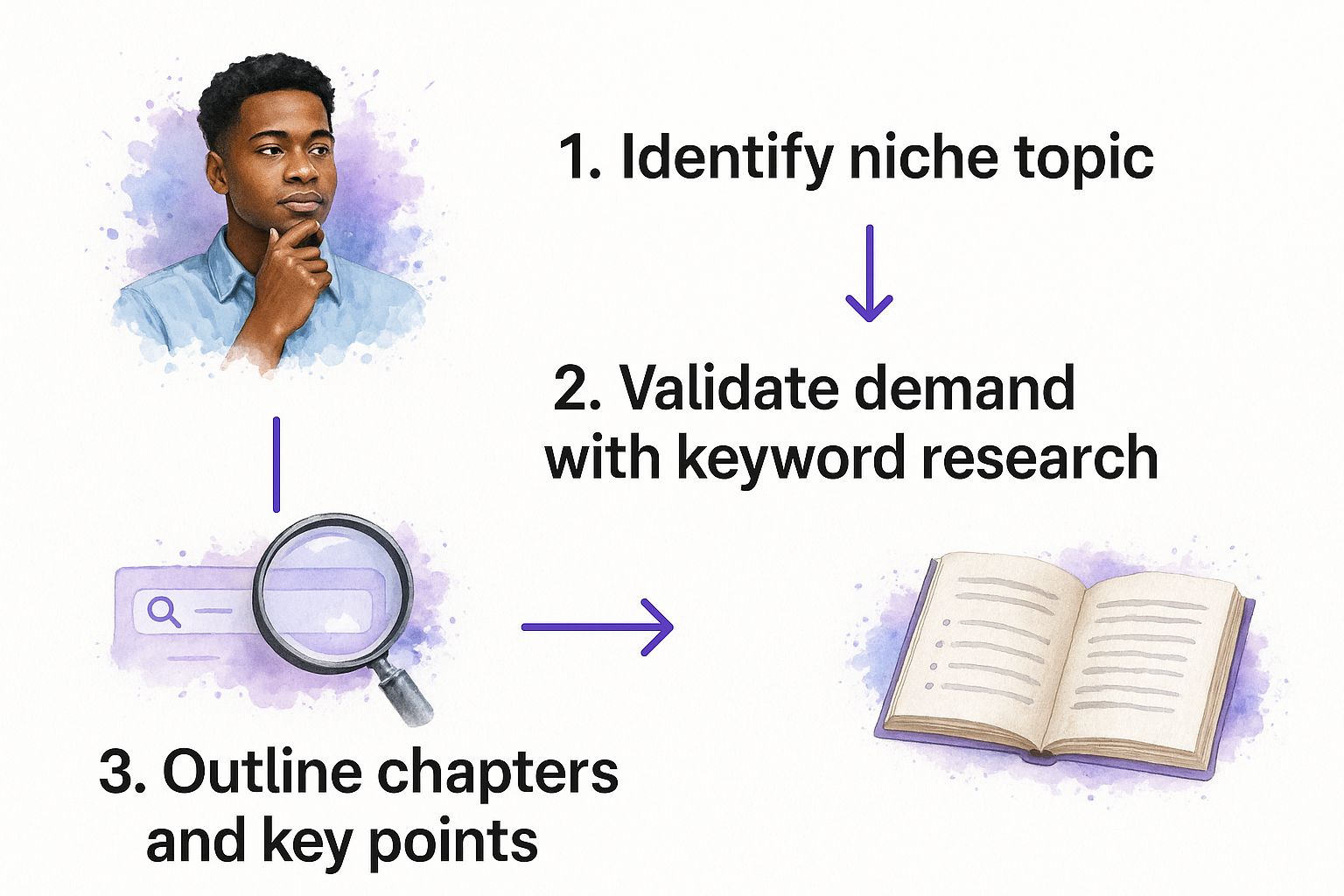 Infographic about how to make and sell an ebook