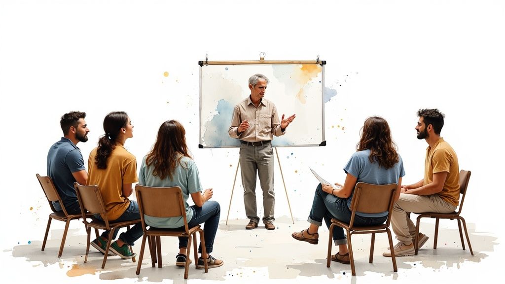 A close-up shot of a diverse group of people's hands coming together in the center, symbolizing unity, collaboration, and a strong member experience within a community.