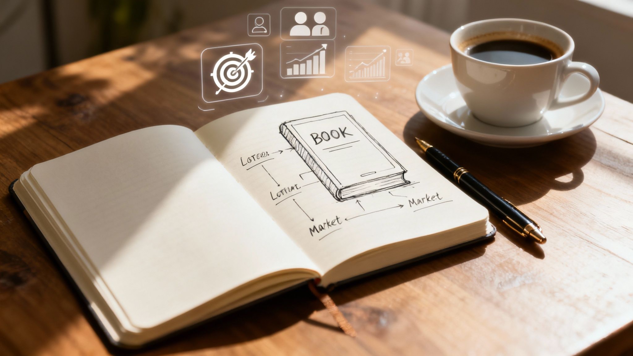 Osoba pisząca na laptopie, skupiona na tworzeniu treści ebooka.