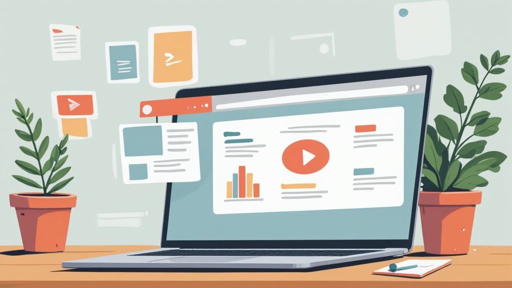 Zdjęcie przedstawiające grupę zaangażowanych osób dyskutujących online, co symbolizuje budowanie społeczności wokół marki i kursu.