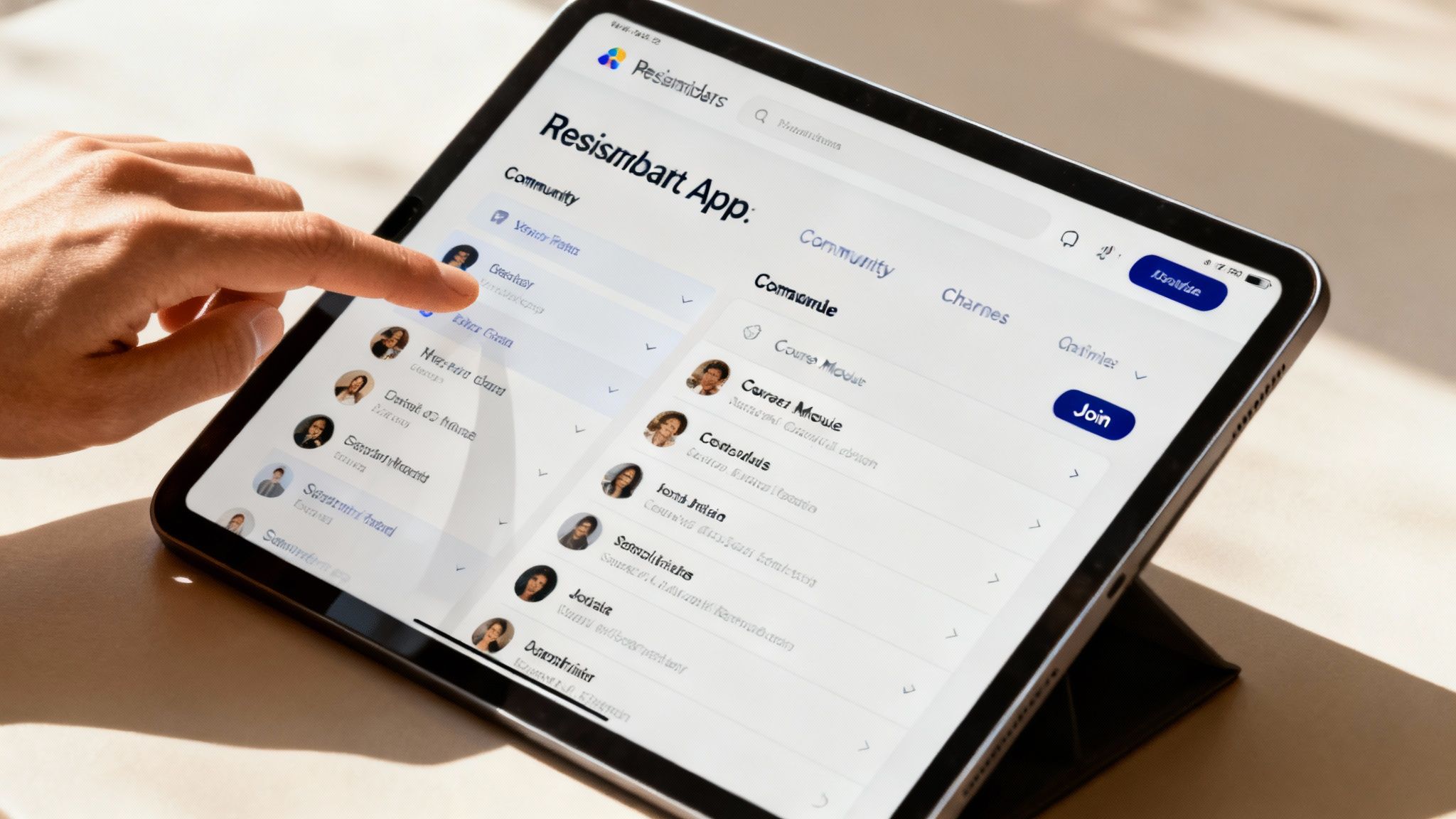 A diverse group of people engaging in a vibrant online community on a laptop screen, symbolizing an unforgettable member experience.