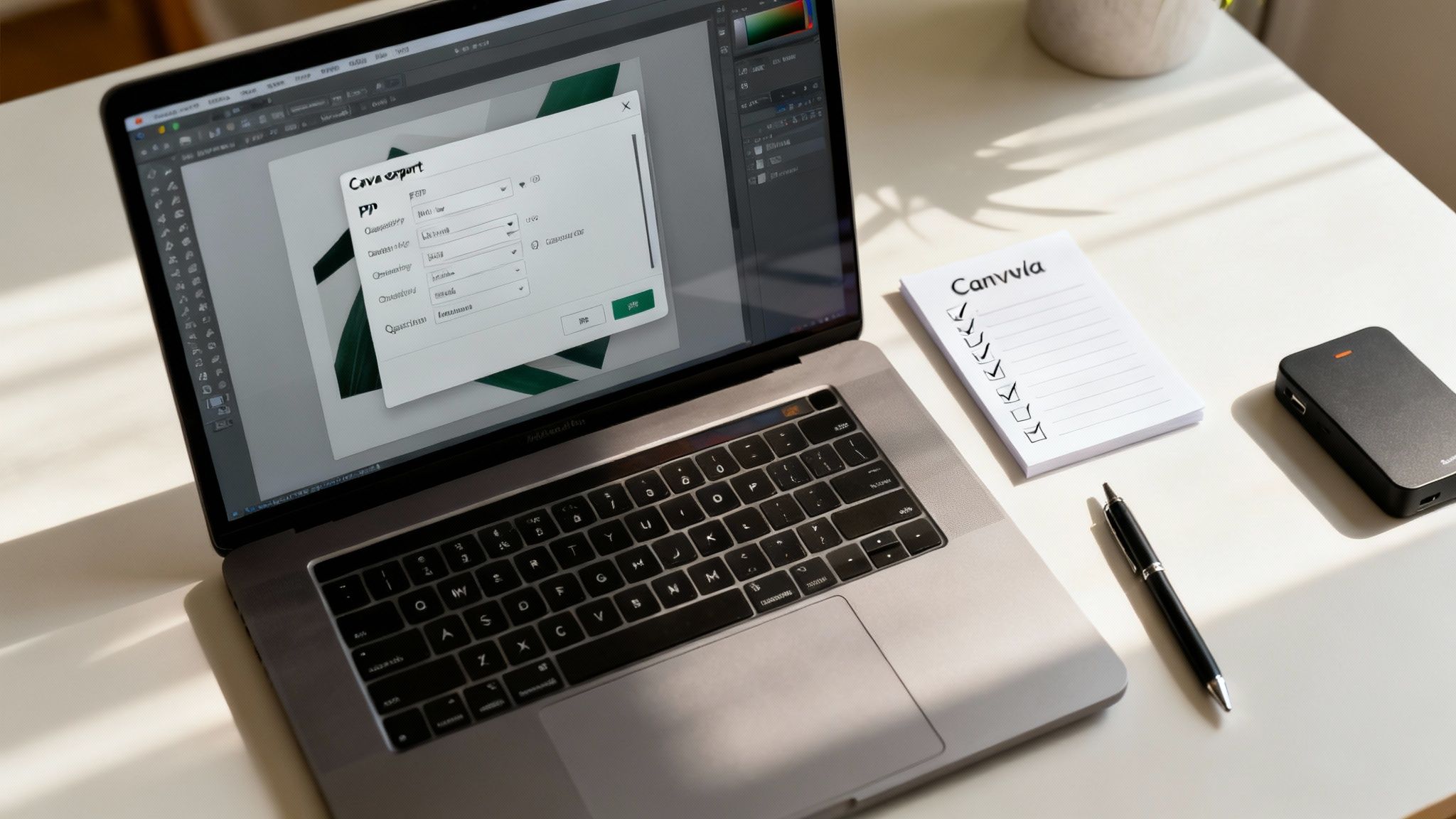 Finalizacja projektu ebooka w Canvie