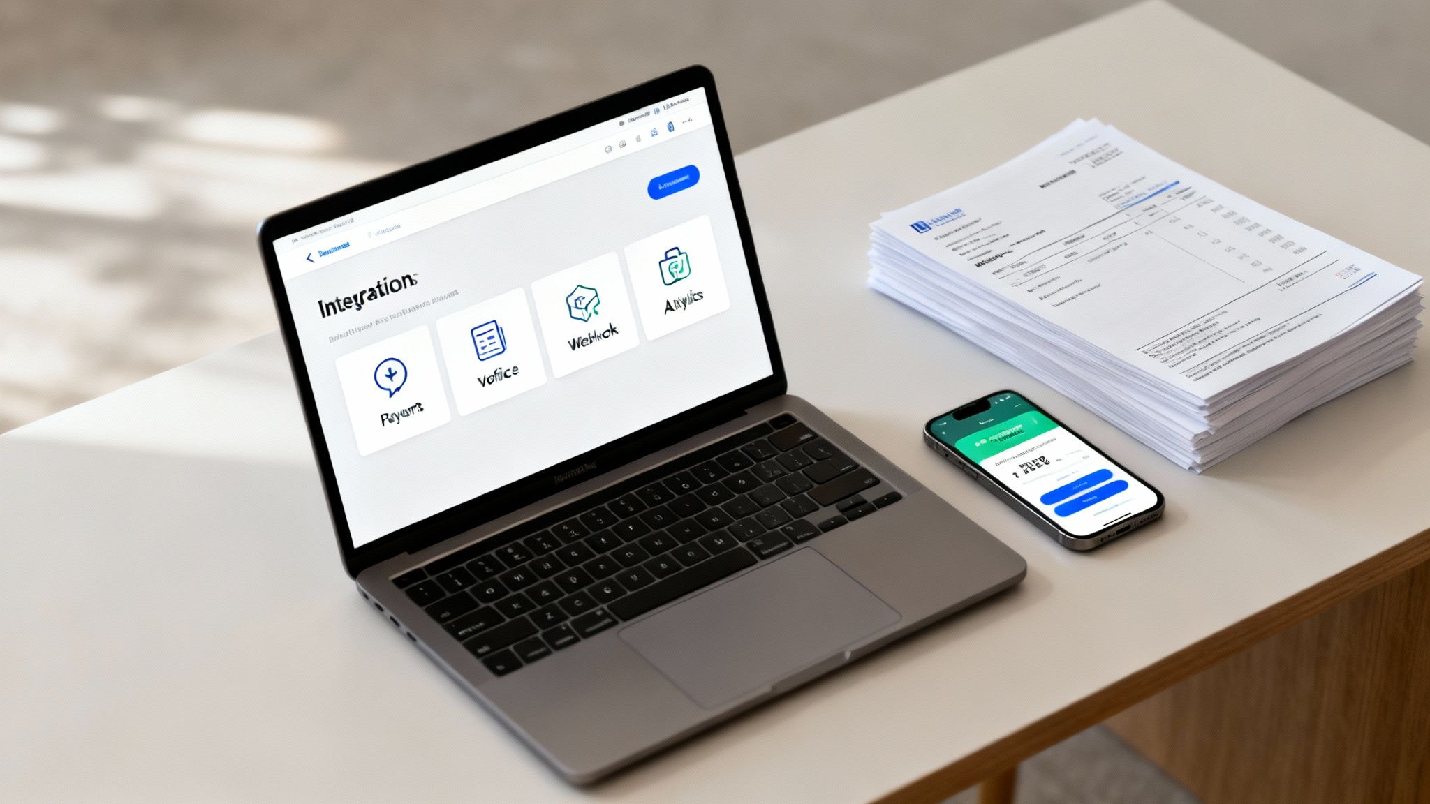 Integration concept showing gears connecting a community to business tools like payments and marketing.
