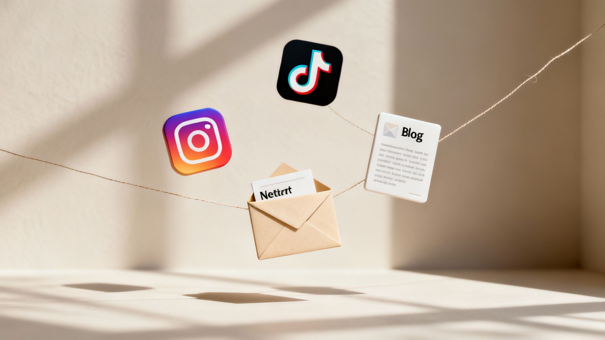 Osoba używająca wielu urządzeń, symbolizująca różne kanały komunikacji