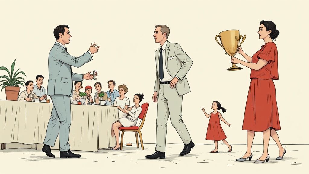 Zaangażowani członkowie społeczności biorący udział w wirtualnym spotkaniu, co ilustruje dynamiczne interakcje w grupie.