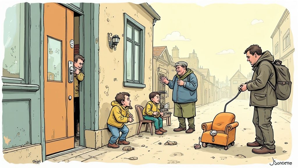 Grupa ludzi pracująca nad optymalizacją kampanii marketingowej w nowoczesnym biurze