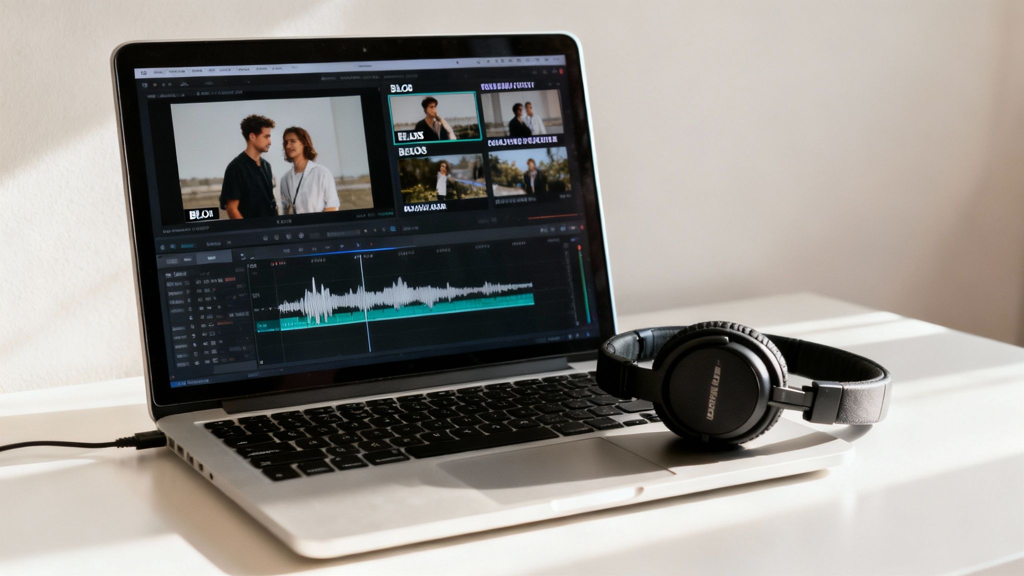 A user-friendly dashboard showing video analytics and sales data.