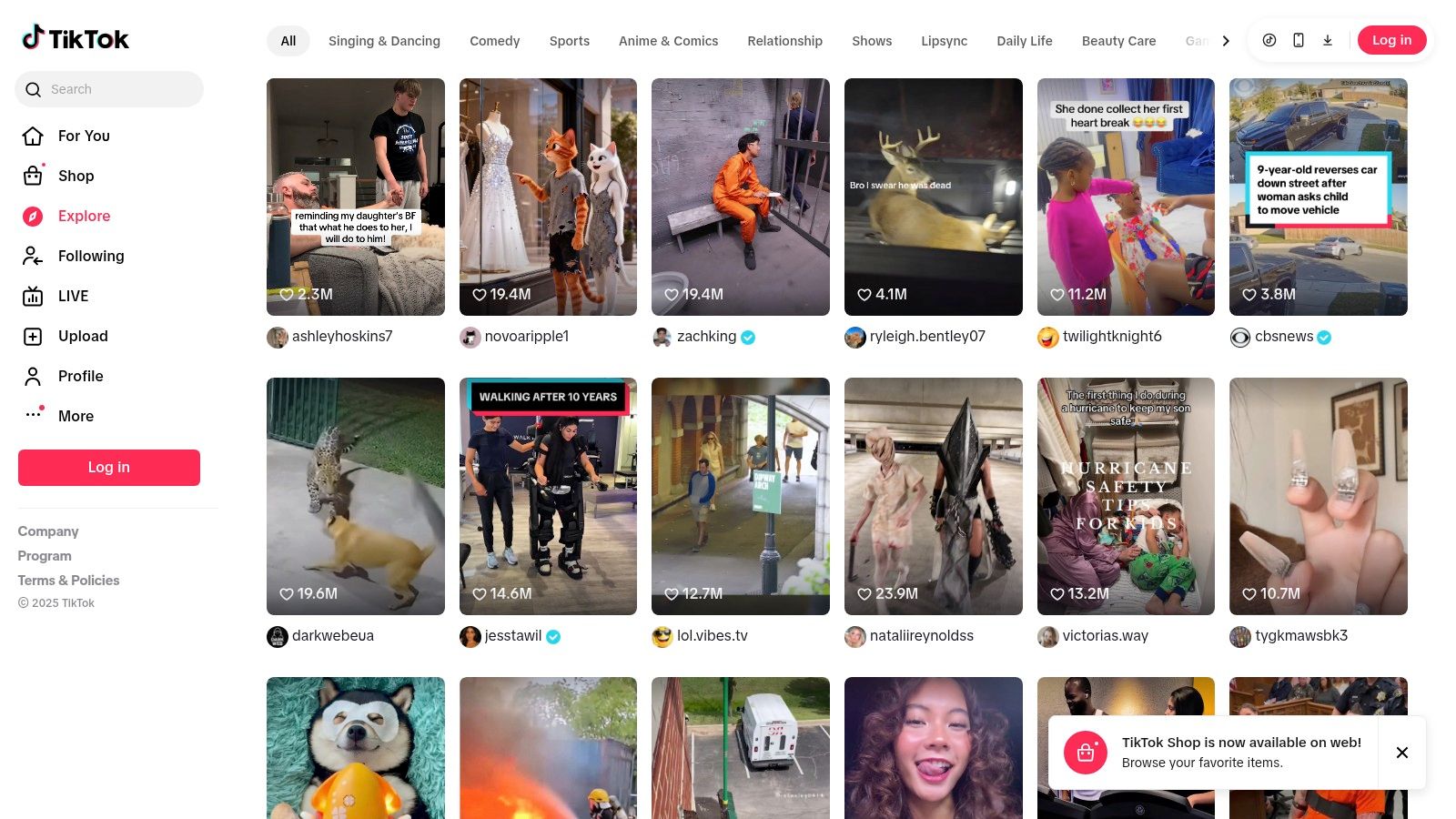 TikTok (Creator Rewards Program)