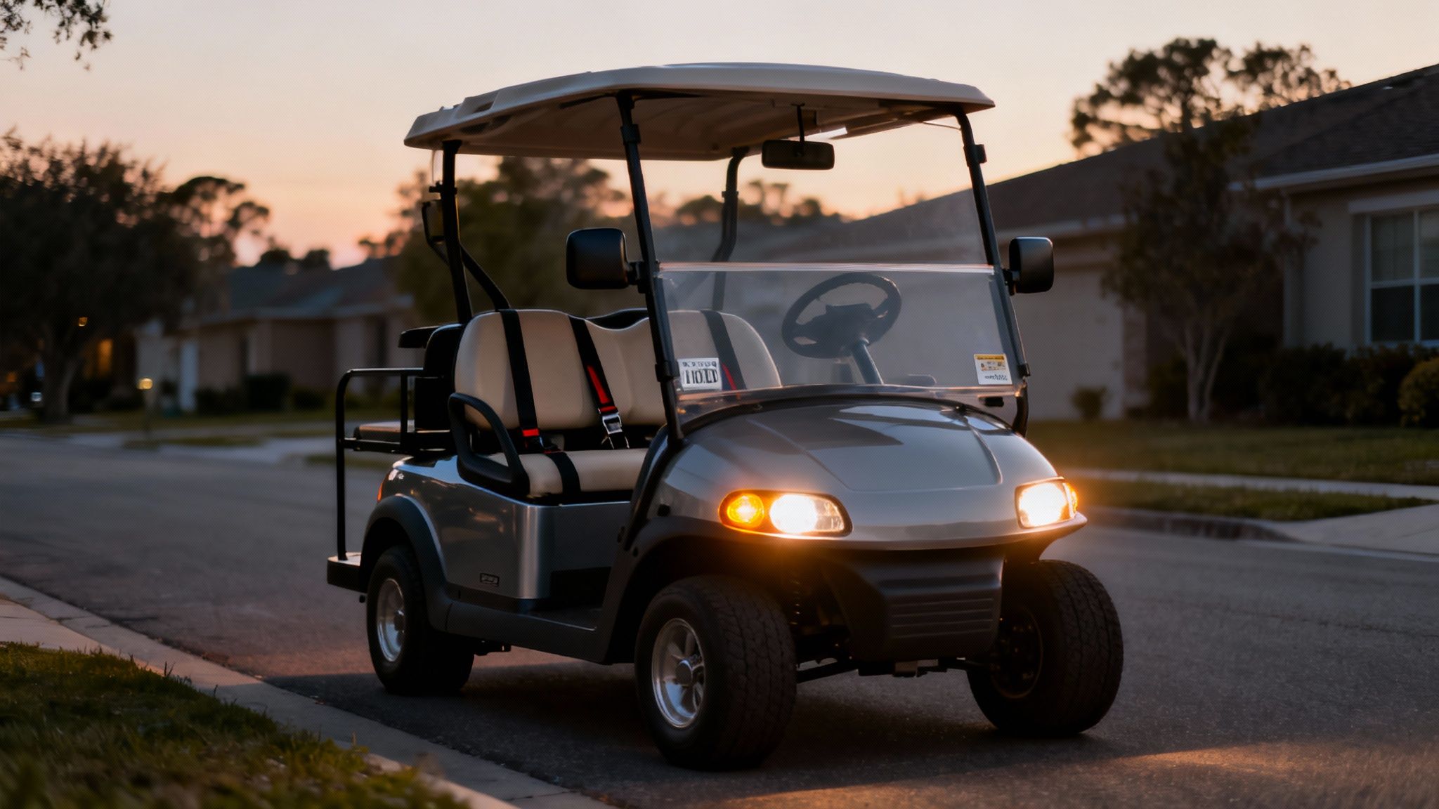 Street legal golf cart equipment