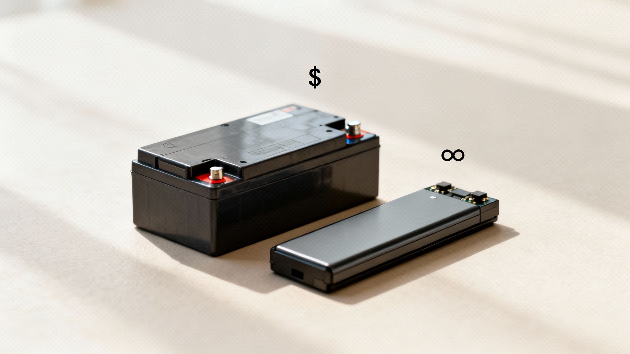 A close-up view of the premium black and white seats of an electric golf cart.