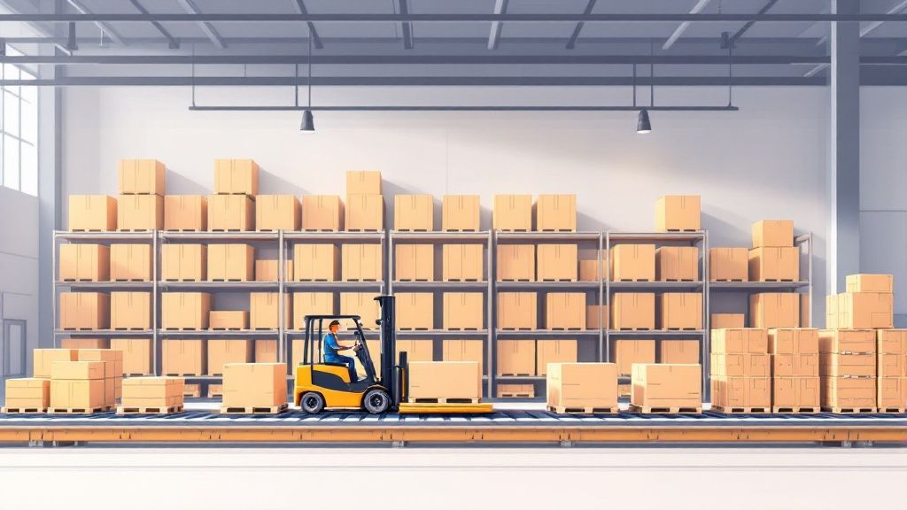 Team members looking at a screen displaying automation workflows and data analytics