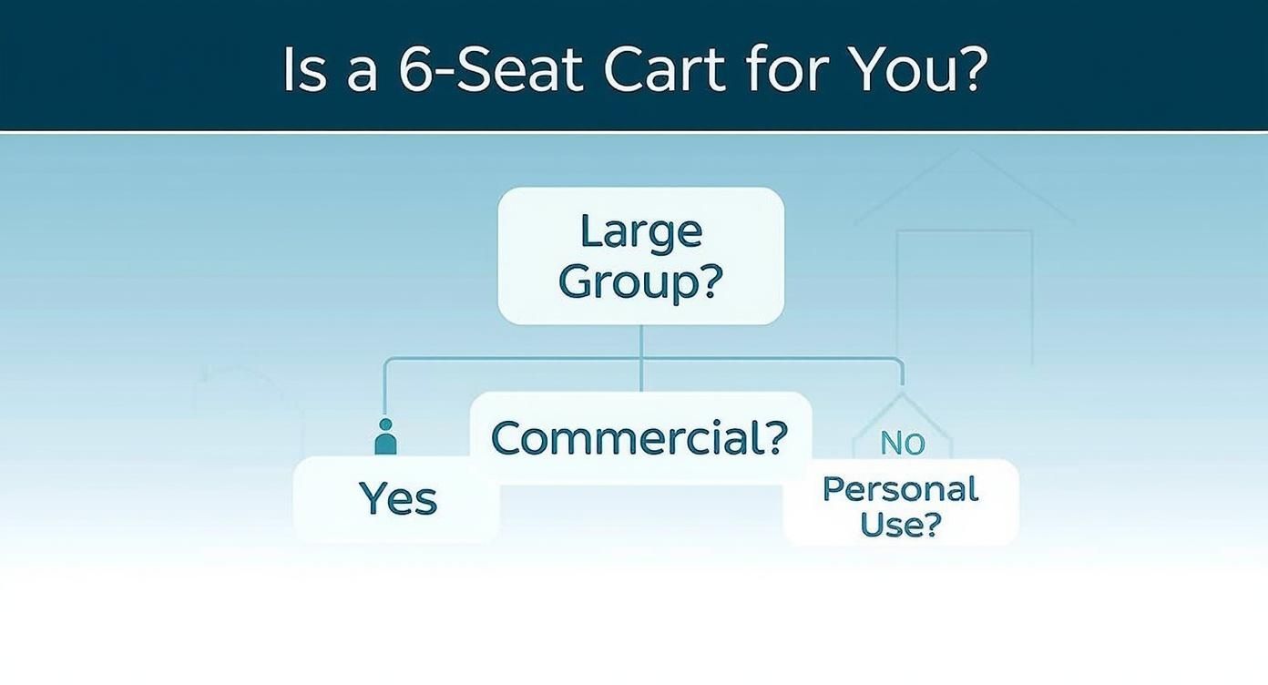 Infographic about golf cart 6 seat