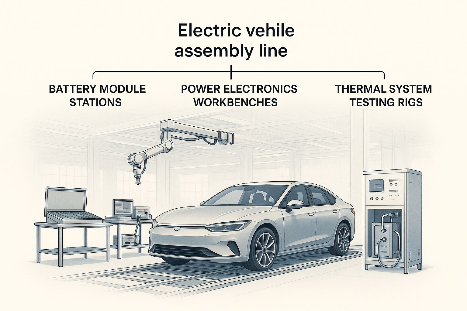 Infographic about electric vehicle parts suppliers