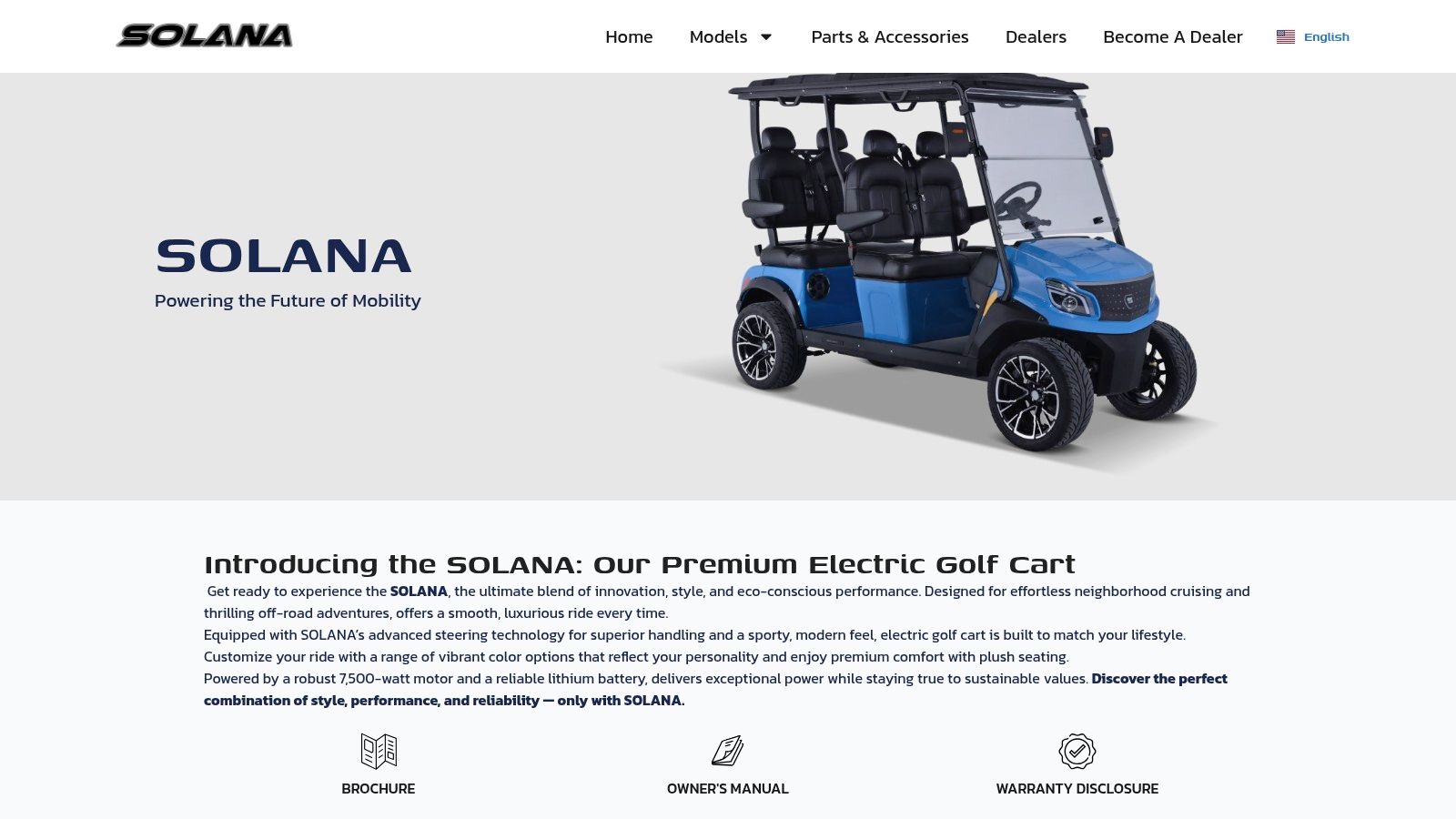 Full Lineup of Solana EV
