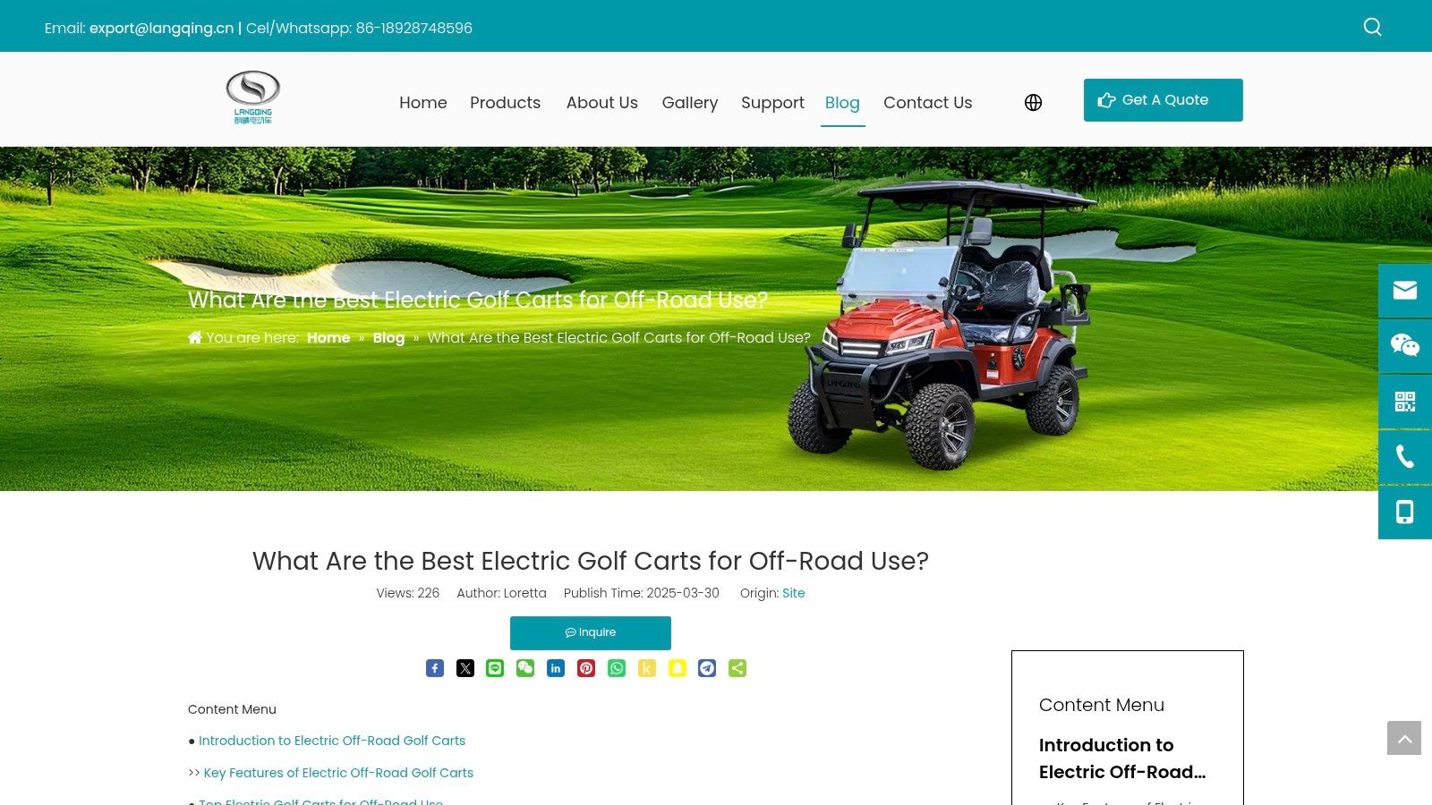 Langqing Golf Cart