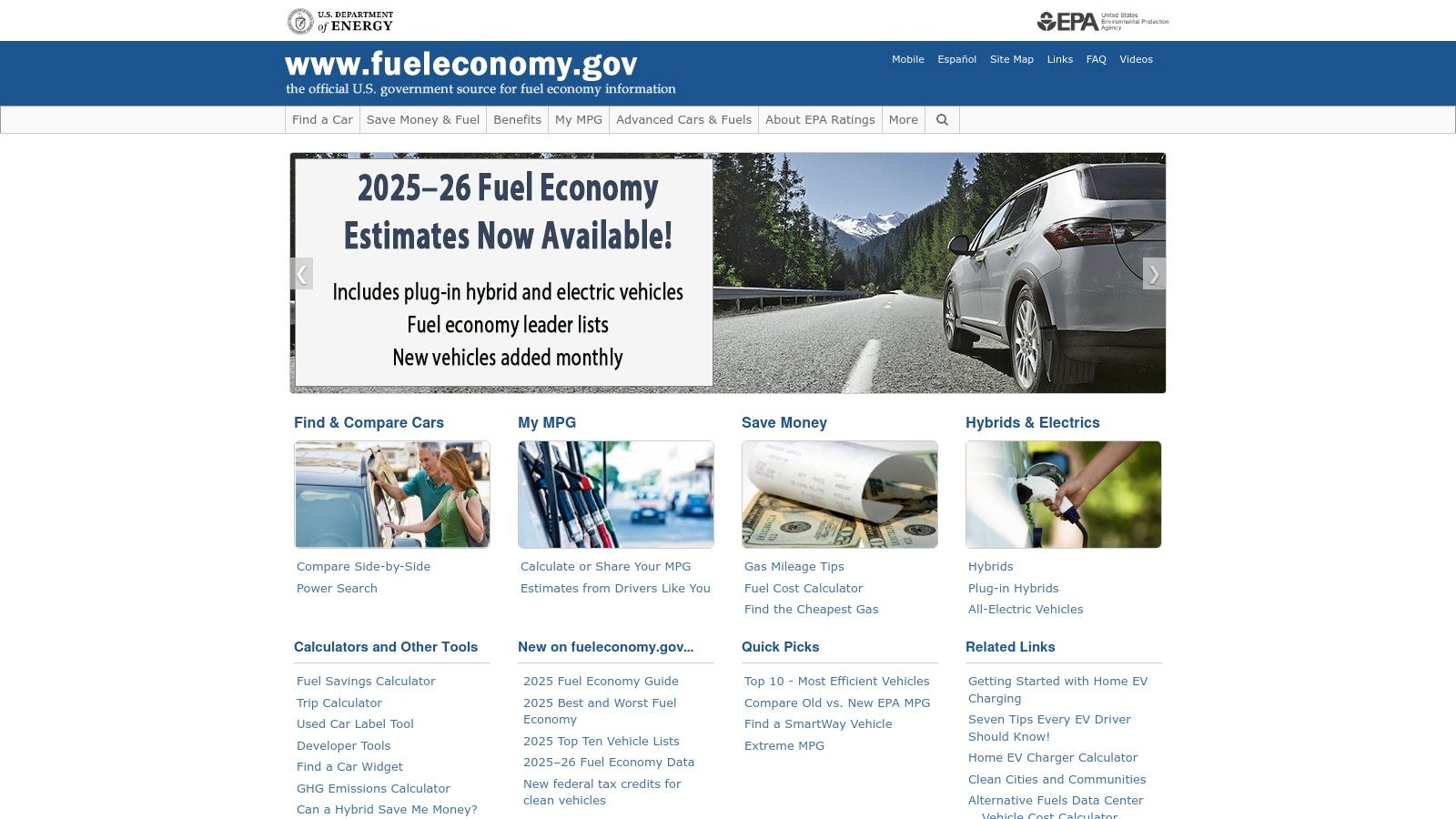 FuelEconomy.gov (U.S. DOE/EPA)