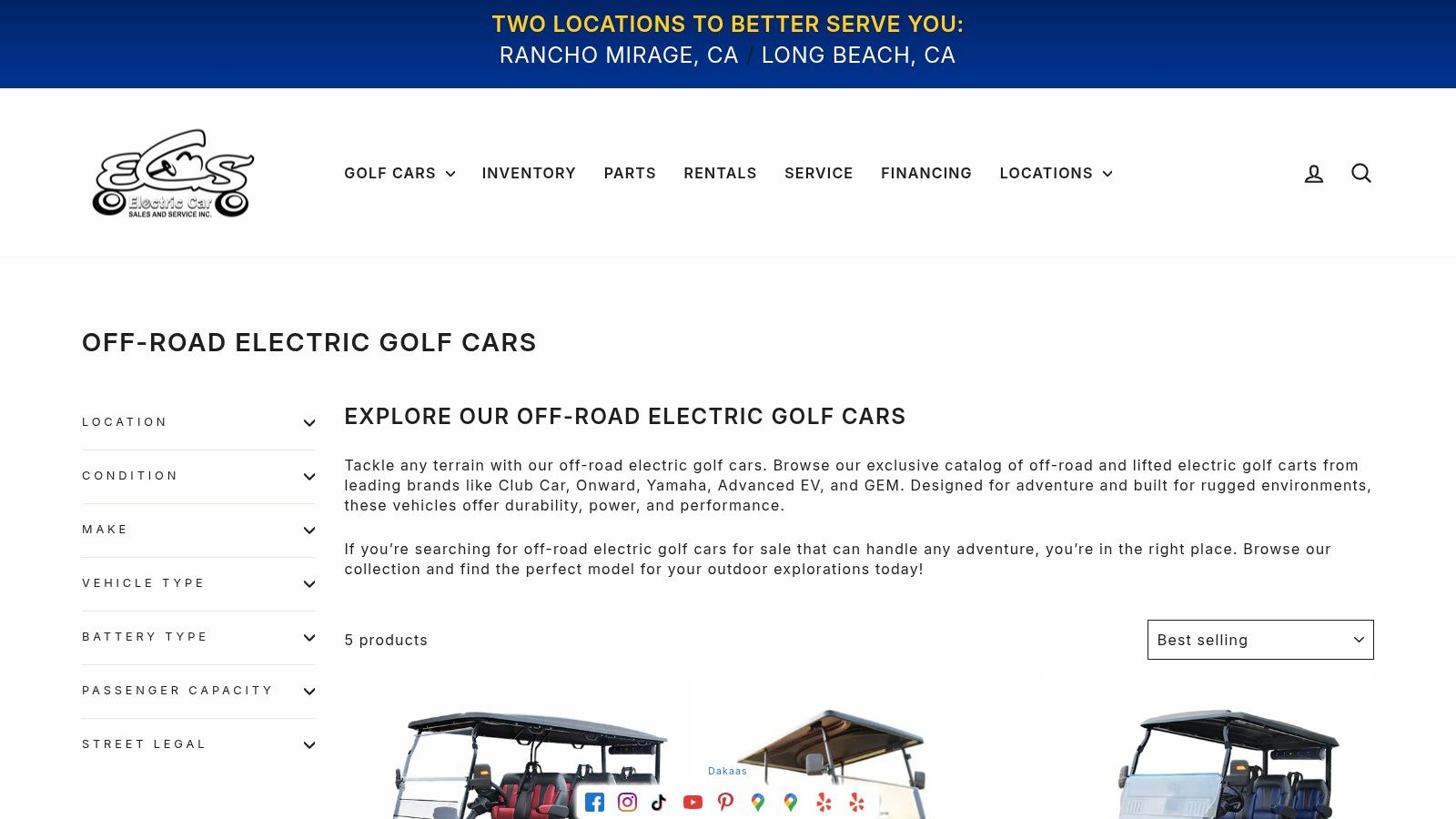 Electric Car Sales and Service Inc.