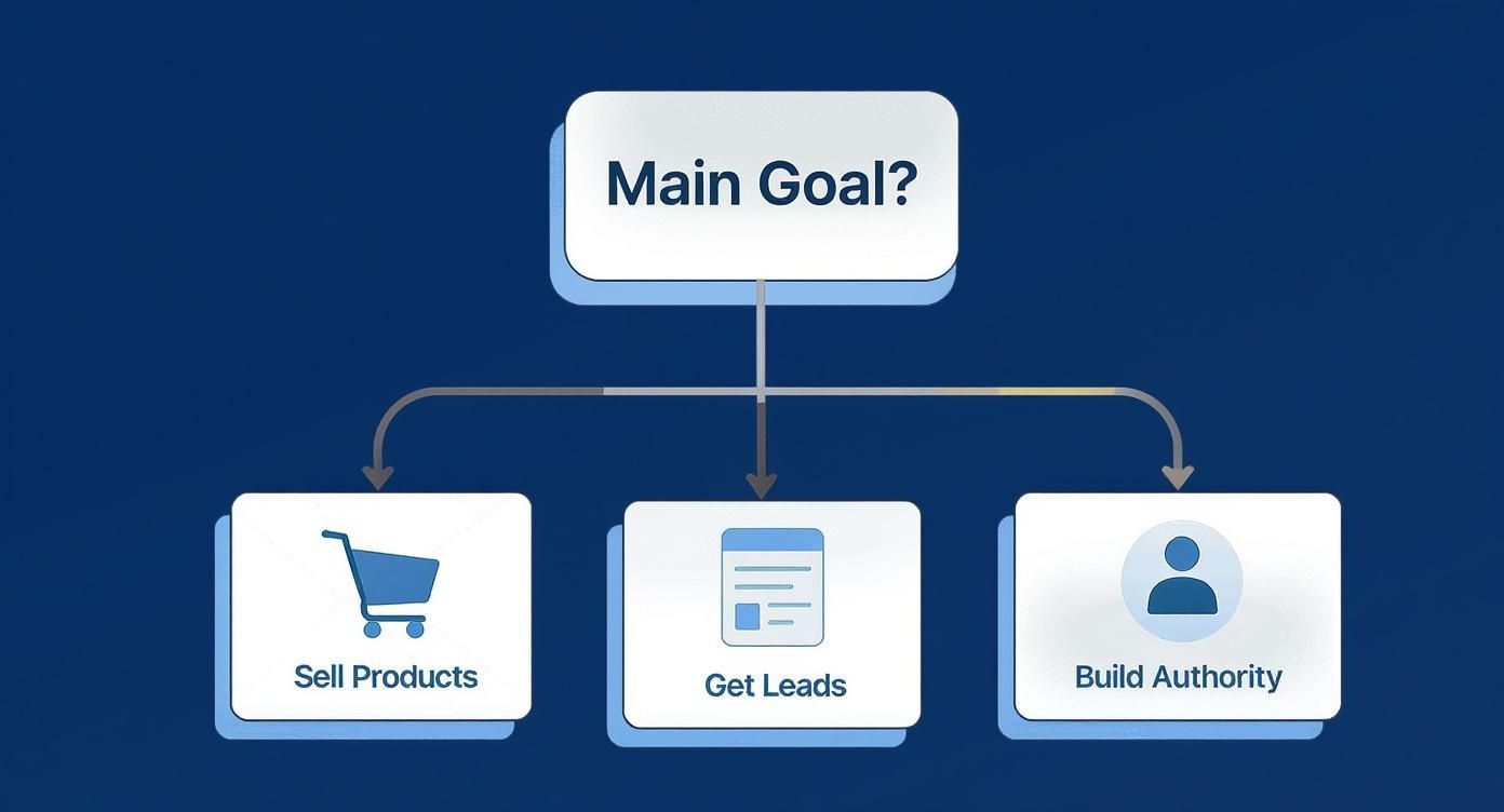 Infographic about how to create a business website