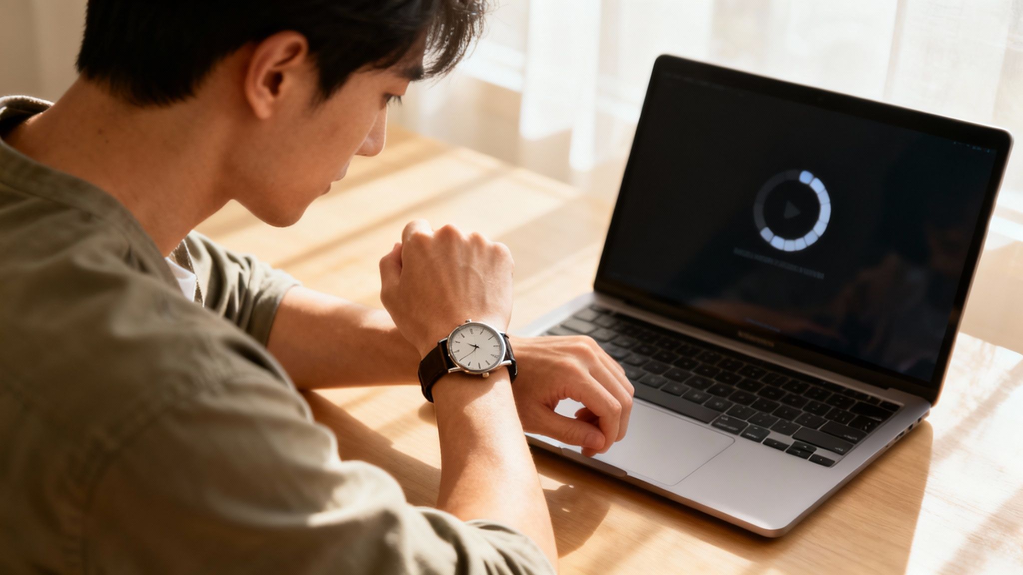 A blurred image of a website's analytics dashboard showing an upward trend, symbolizing the positive impact of website speed on business metrics.