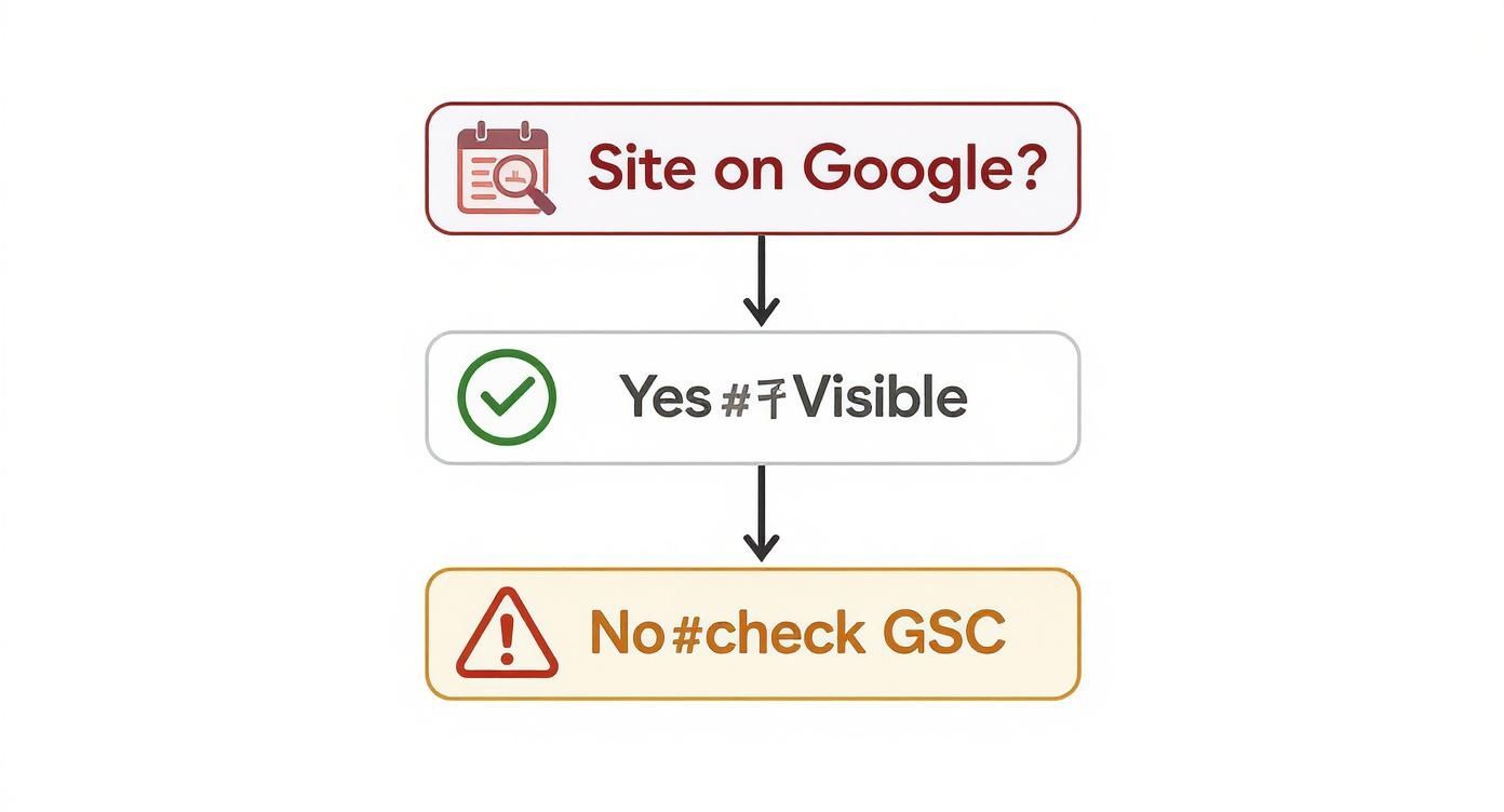 Infographic about website not showing up on google