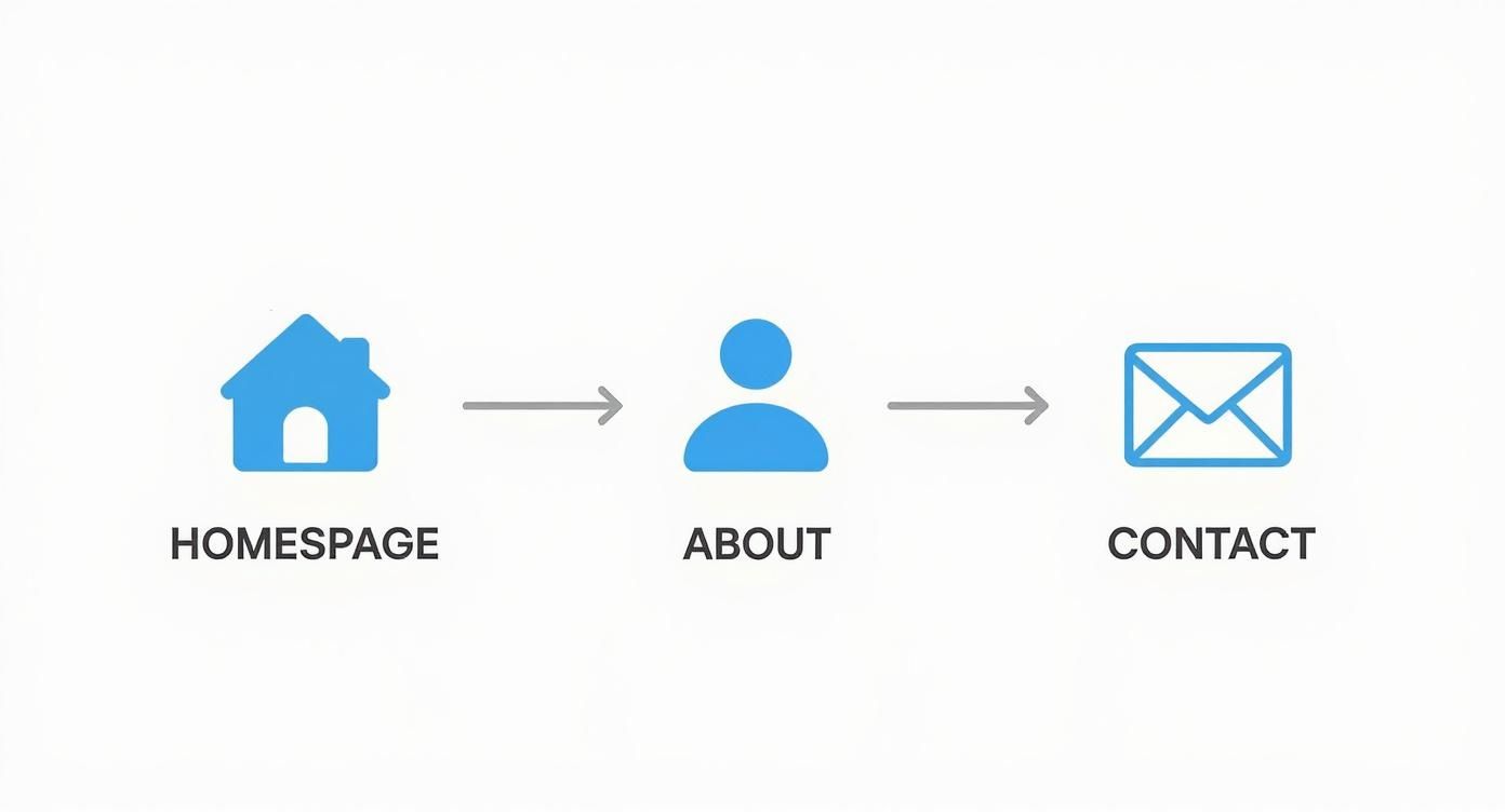Infographic about how to launch wordpress site