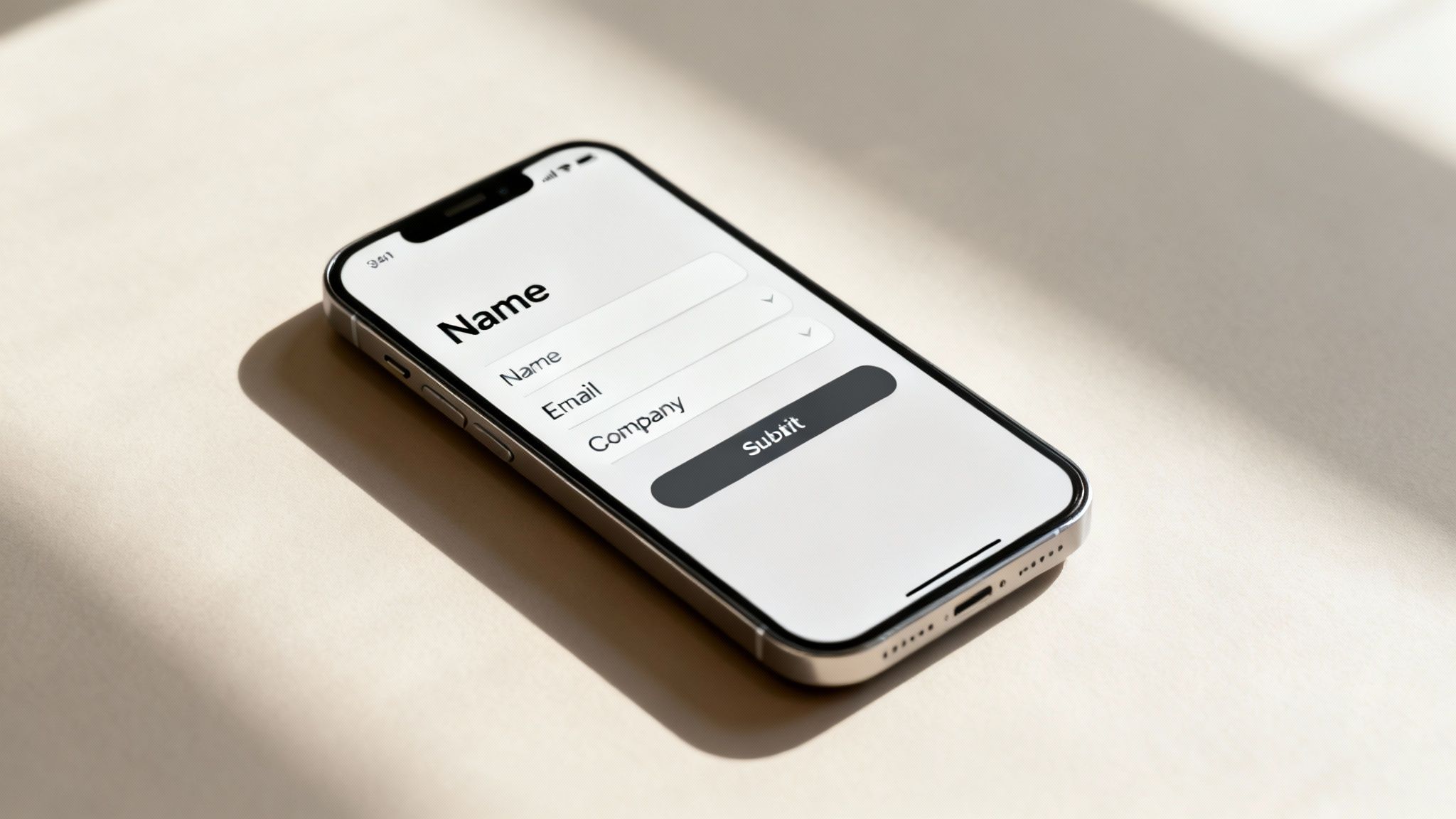 Minimal Form Fields