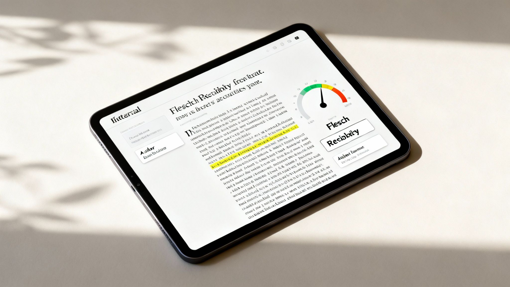 Content Quality & Readability Assessment