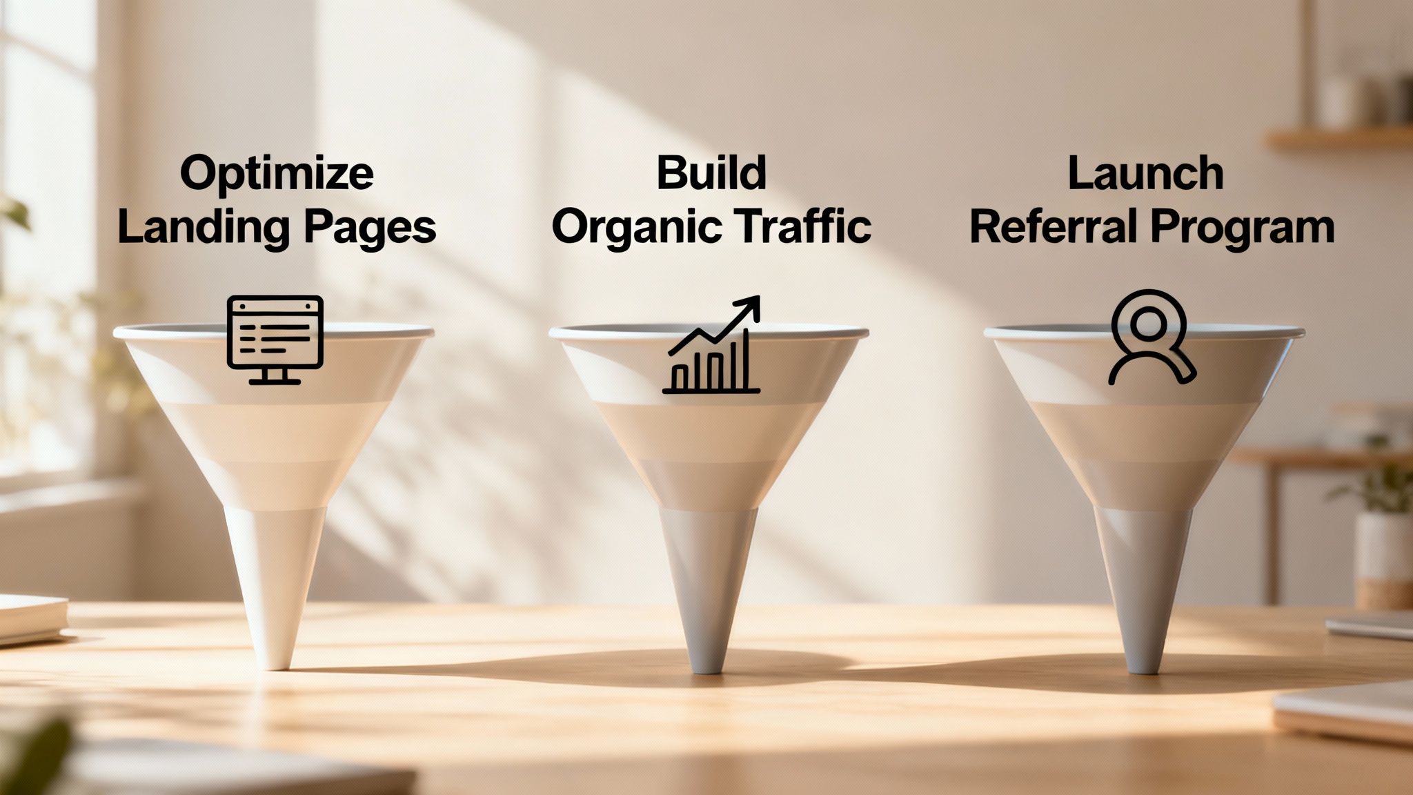 A person working on a laptop with charts and graphs showing positive growth trends.
