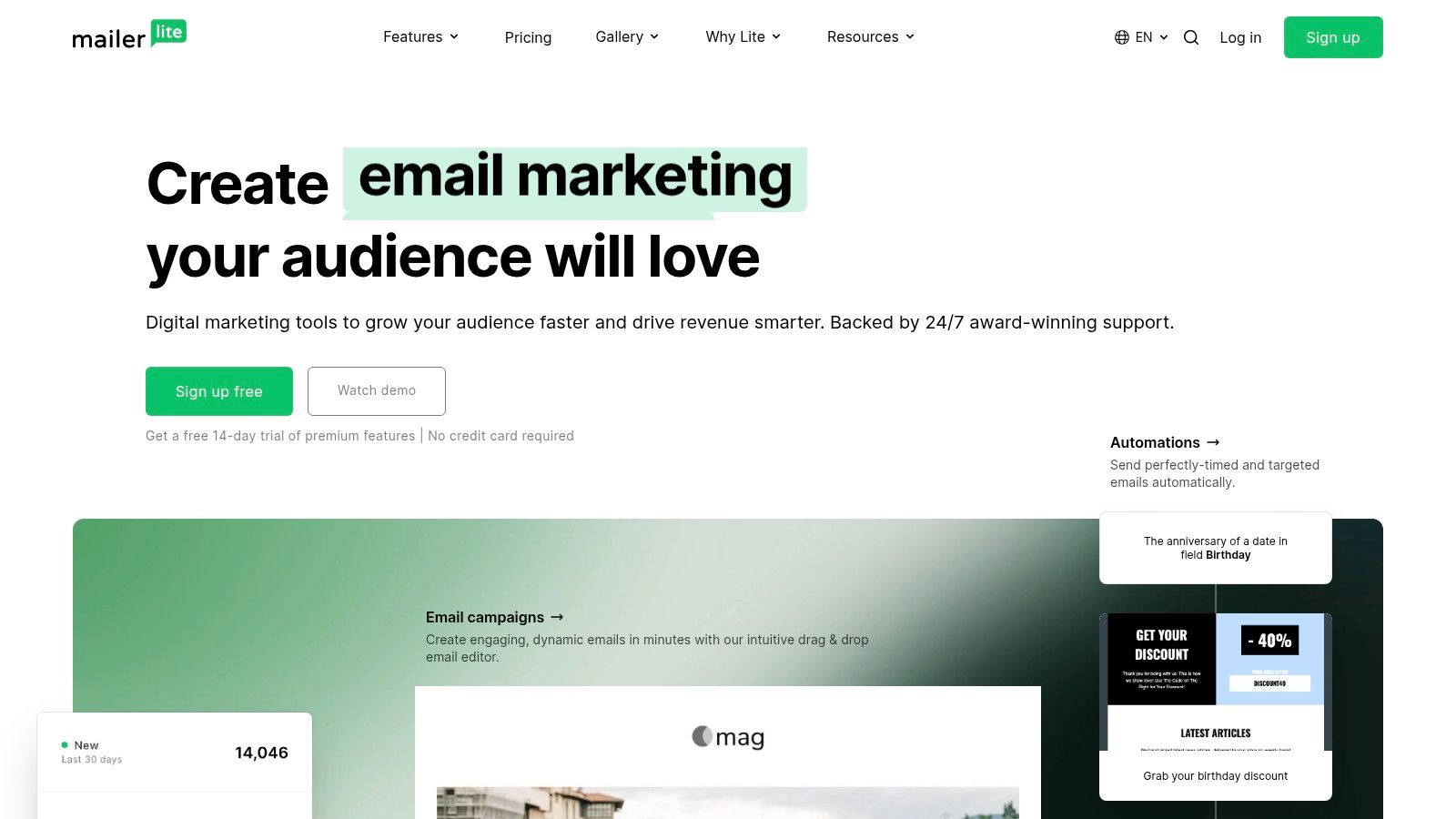 7. MailerLite: The Creator's Choice for Simplicity