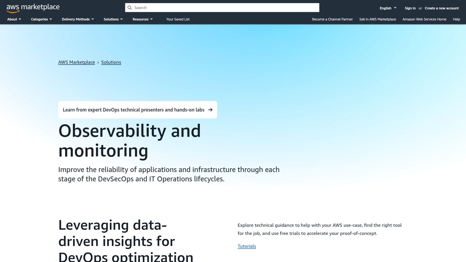 AWS Marketplace – Observability and Monitoring