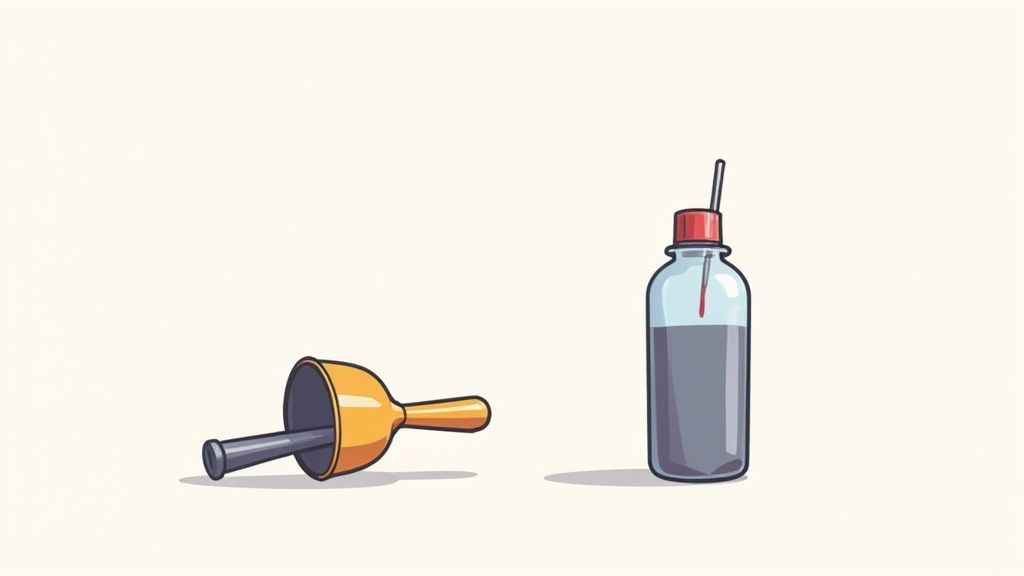 a illustration of a preworkout shaker and funnel