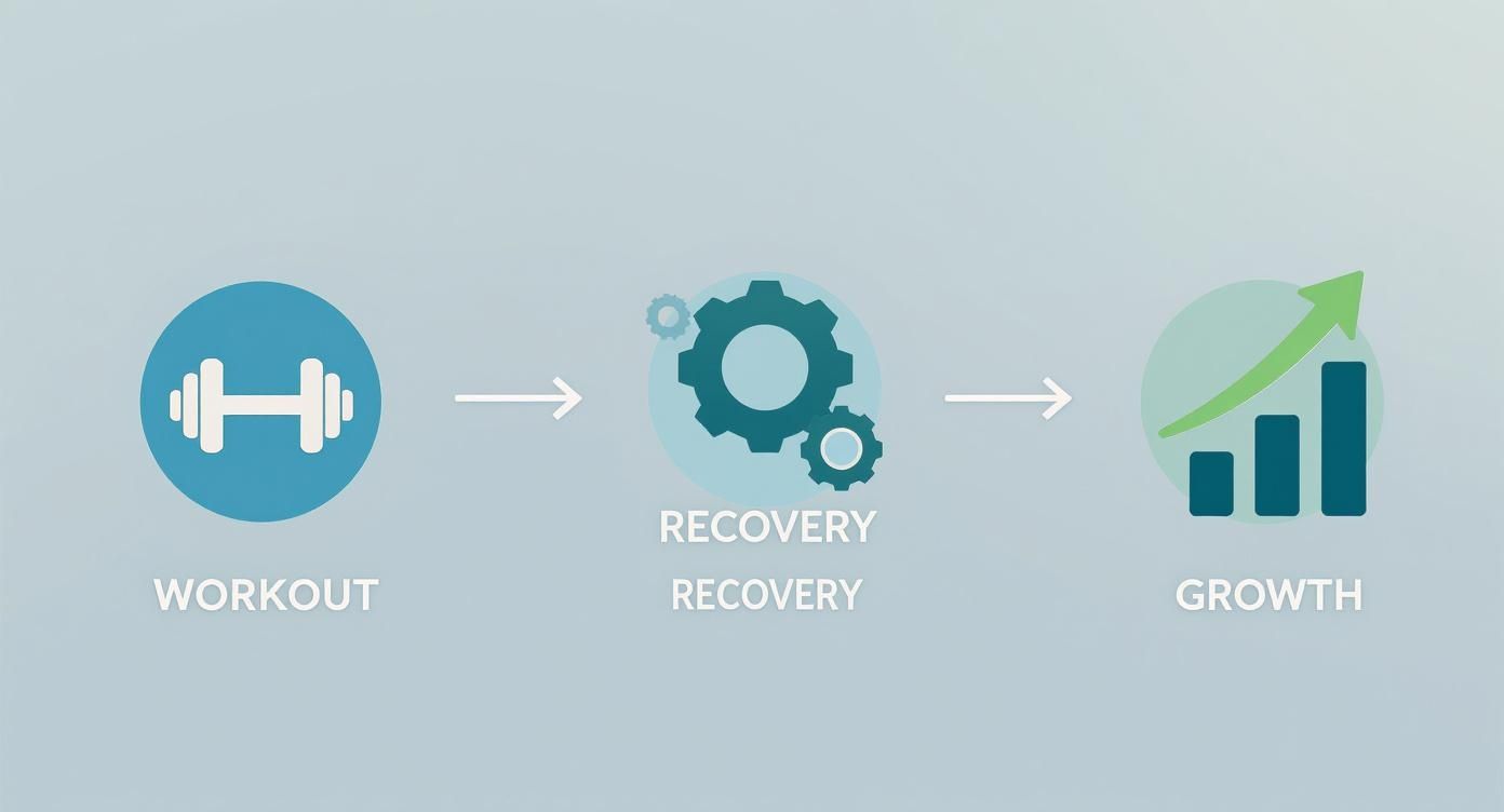 Infographic about best recovery supplements for athletes